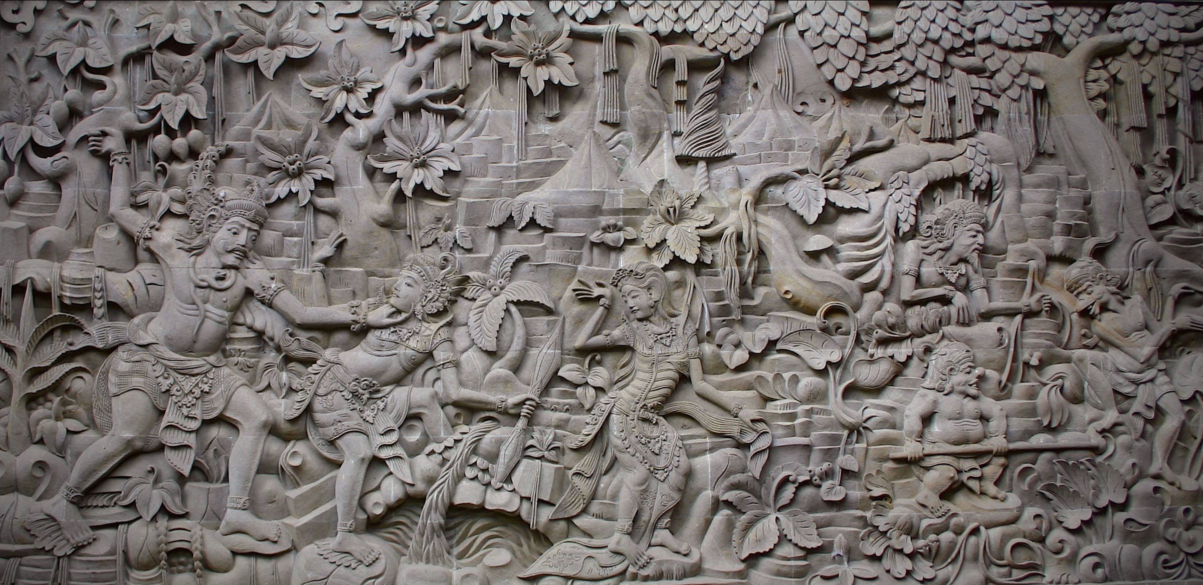 architecture, ramayana, backgrounds, full frame, no people, human representation, balinese, art and craft, history, male likeness, bali, representation, HD Wallpaper