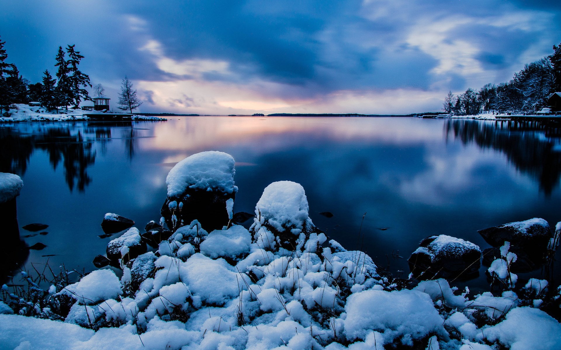 snow, scenics - nature, cold temperature, tranquility, tree, solid, rock, beauty in nature, no people, high res  nature download 1920x1200, tranquil scene, HD Wallpaper