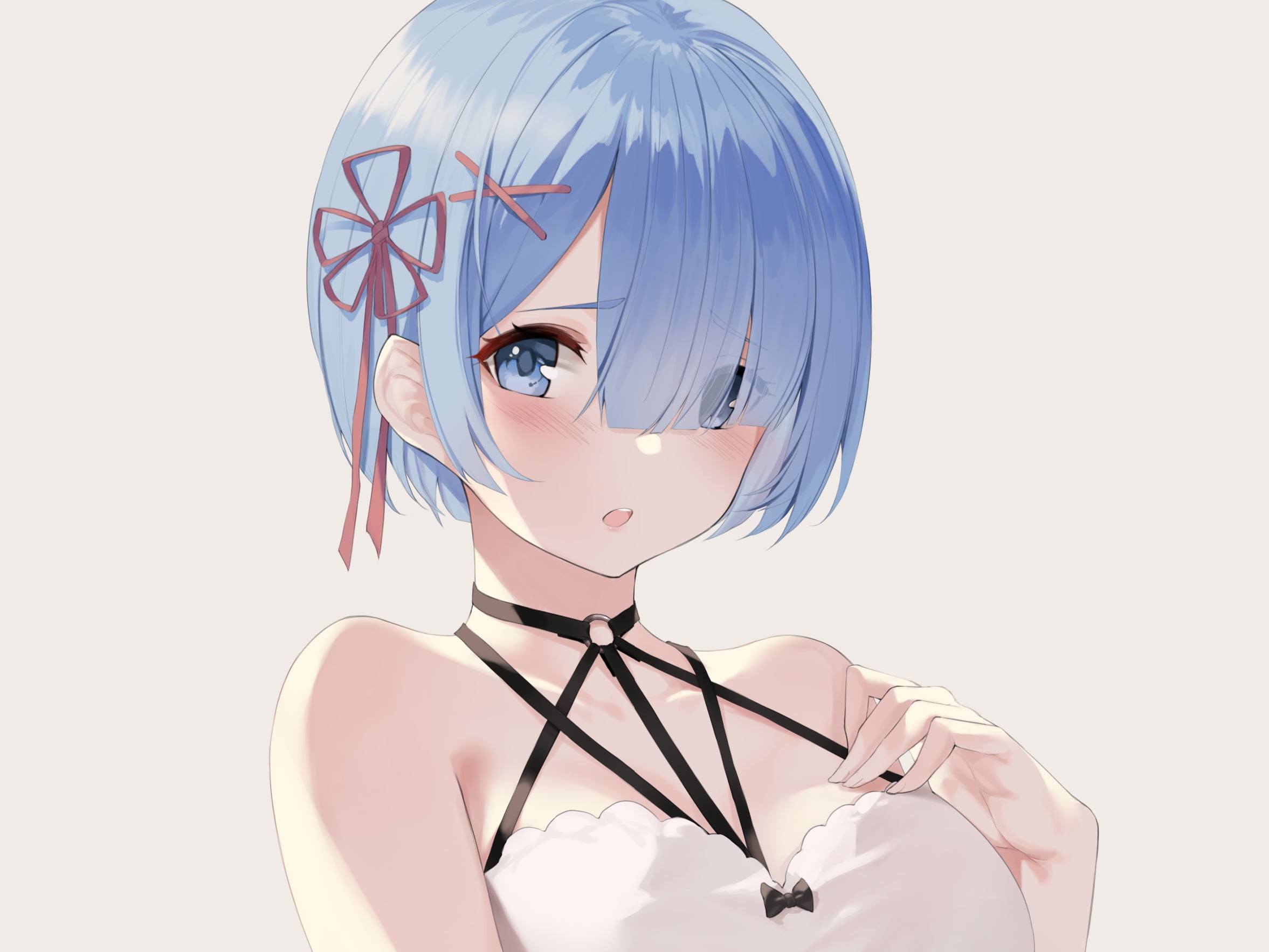 Re:Zero Kara Hajimeru Isekai Seikatsu, 1080P, Rem, blue hair, Re Zero, HD Wallpaper