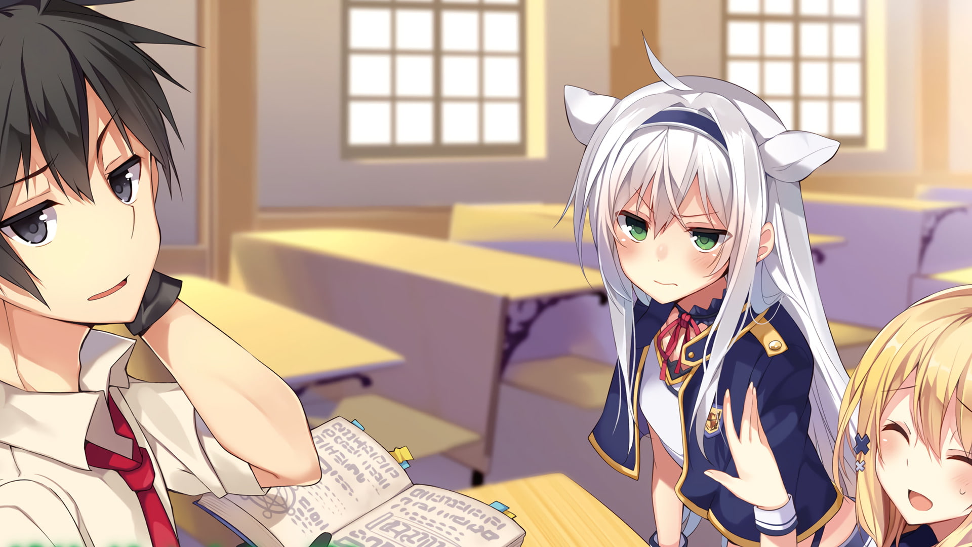 Rokudenashi Majutsu Koushi to Akashic Records, 1080P, Rumia Tingel, Sistine Fibel, Anime, Glenn Radars, HD Wallpaper