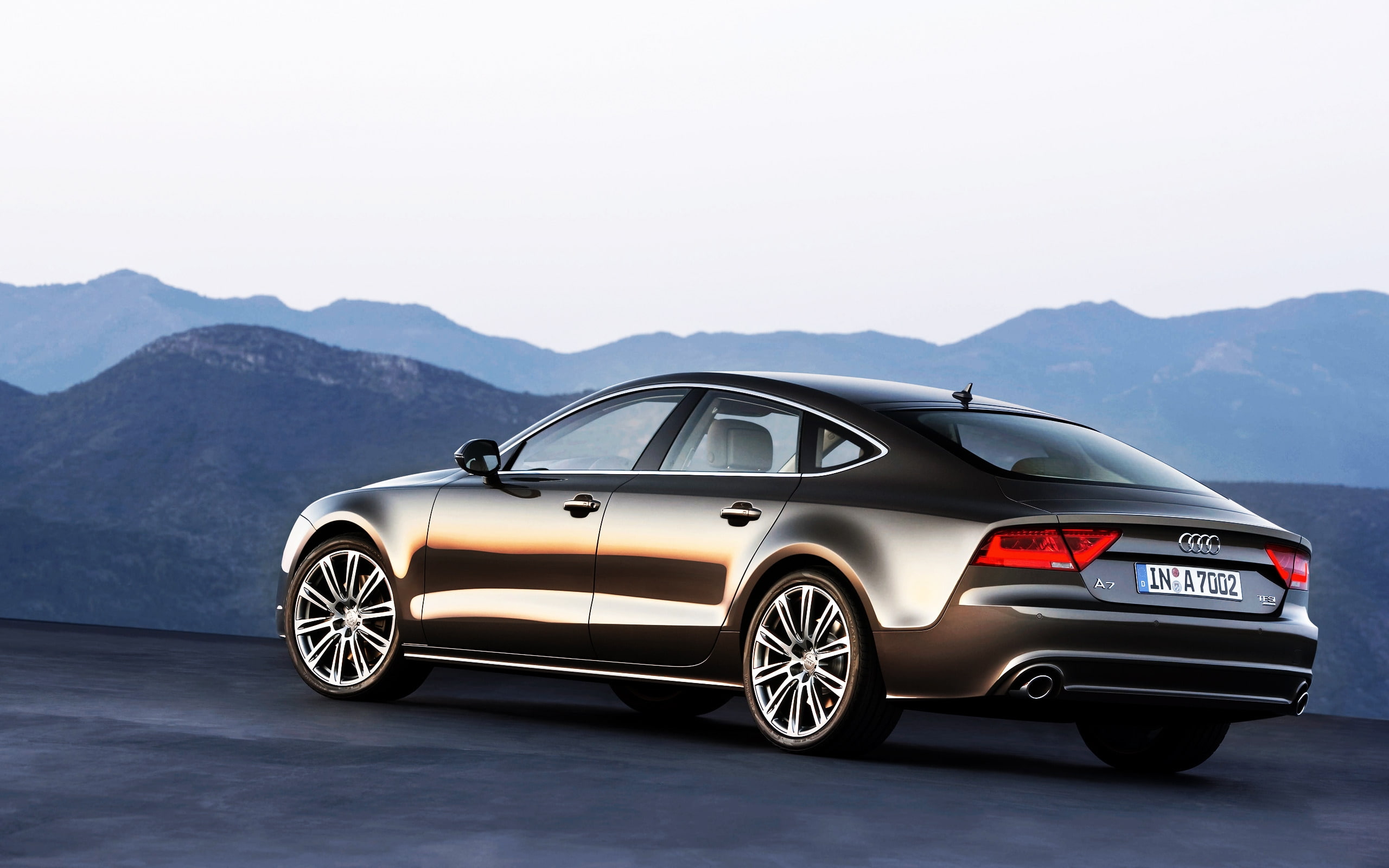audi, dark, 2K, grey, Audi A7, HD Wallpaper