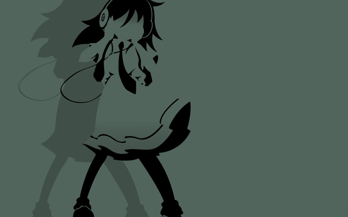 craft, headphones, no people, plant, music, vertebrate, anime girls, minimalism, clear sky, sky, 720P, wall - building feature, Watashi ga Motenai no wa Dou Kangaetemo Omaera ga Warui!, HD Wallpaper