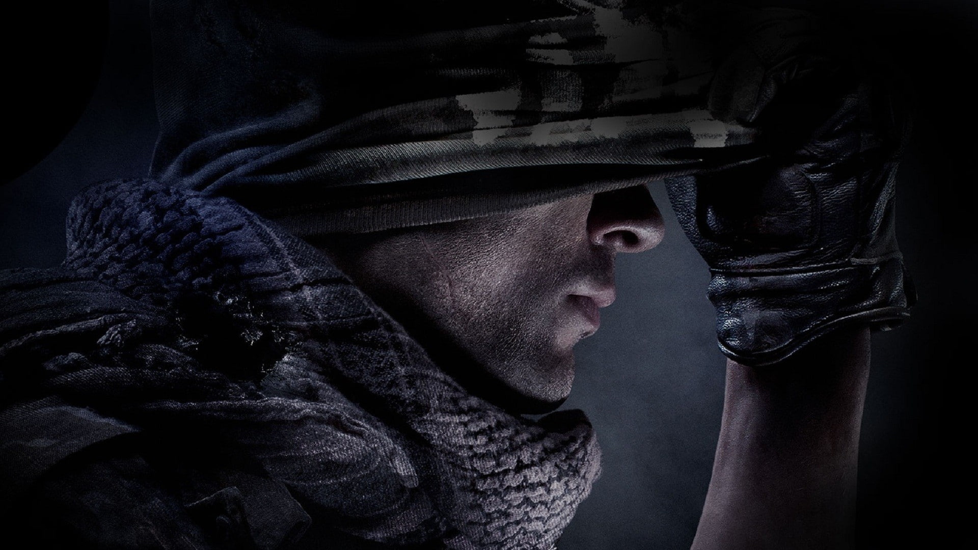 games, s, video games, scarf, dark background, video, grey, men, hat, dark, background, man, 1080P, HD Wallpaper