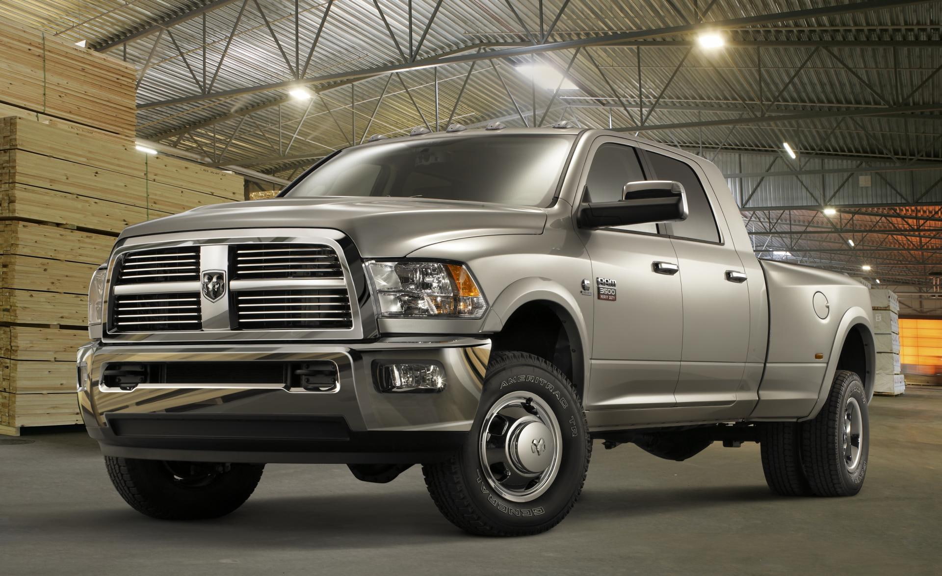heavy, land vehicle, stationary, gray, parking lot, headlight, ram, city, duty, chrome, silver colored, no people, ceiling, motor vehicle, wheel, built structure, HD Wallpaper
