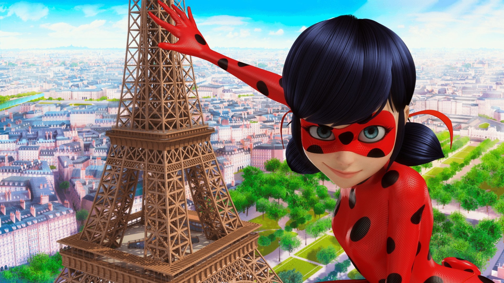 Eiffel tower, Park, 1080P, Paris, Hand, Mask, Lady Bug, Spot, HD Wallpaper