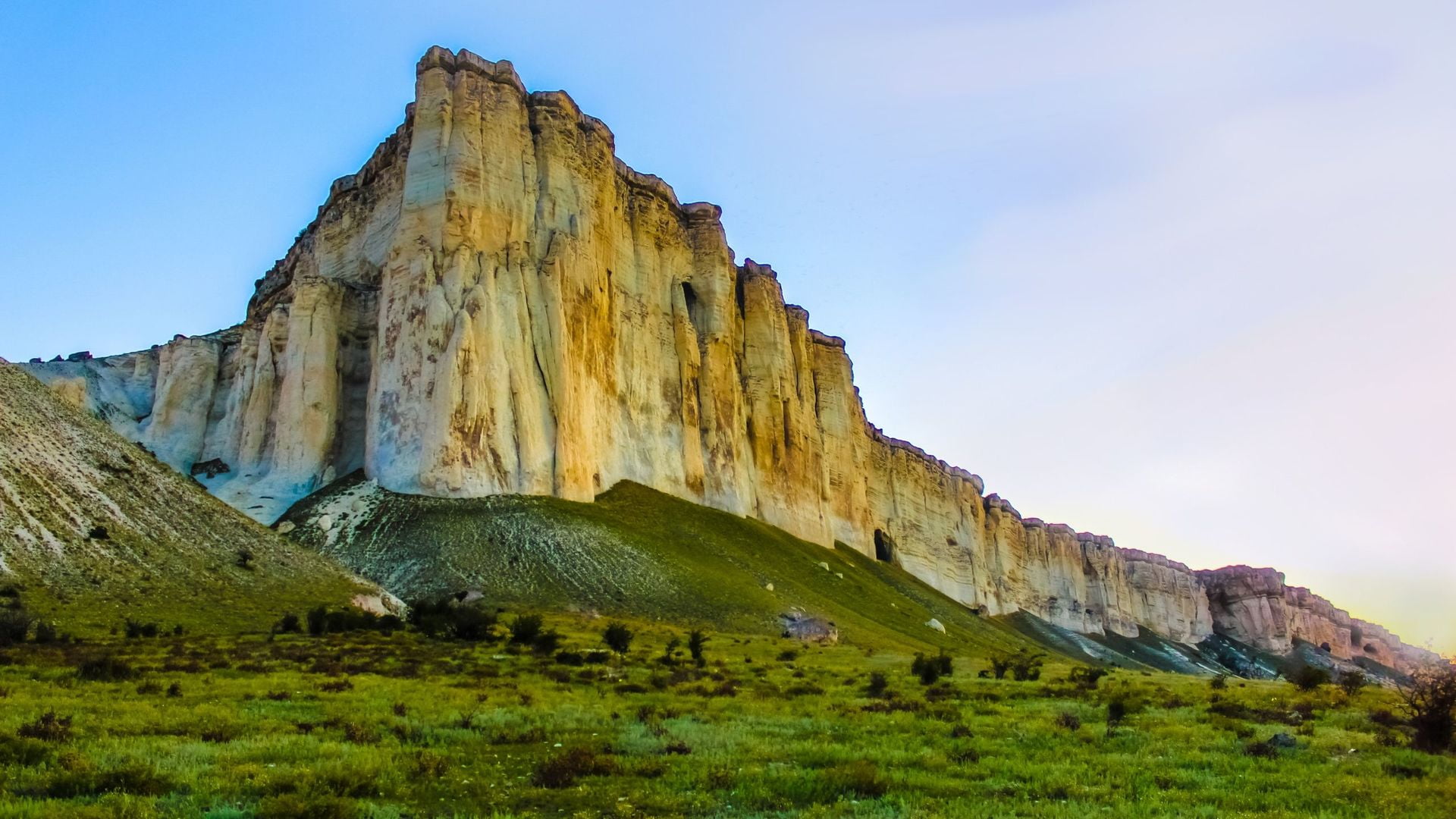 day, megalith, scenics - nature, ancient, stone, sky, rocks, tranquility, no people, natural, land, formation, scene, ruined, green color, sand, 1080P, HD Wallpaper