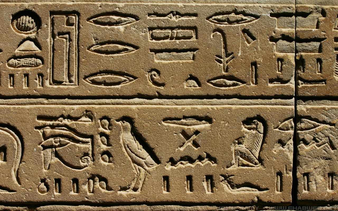 text, backgrounds, carving, day, Gods of Egypt, pattern, full frame, no people, Egypt, creativity, design, 720P, craft, belief, wood - material, close-up, HD Wallpaper