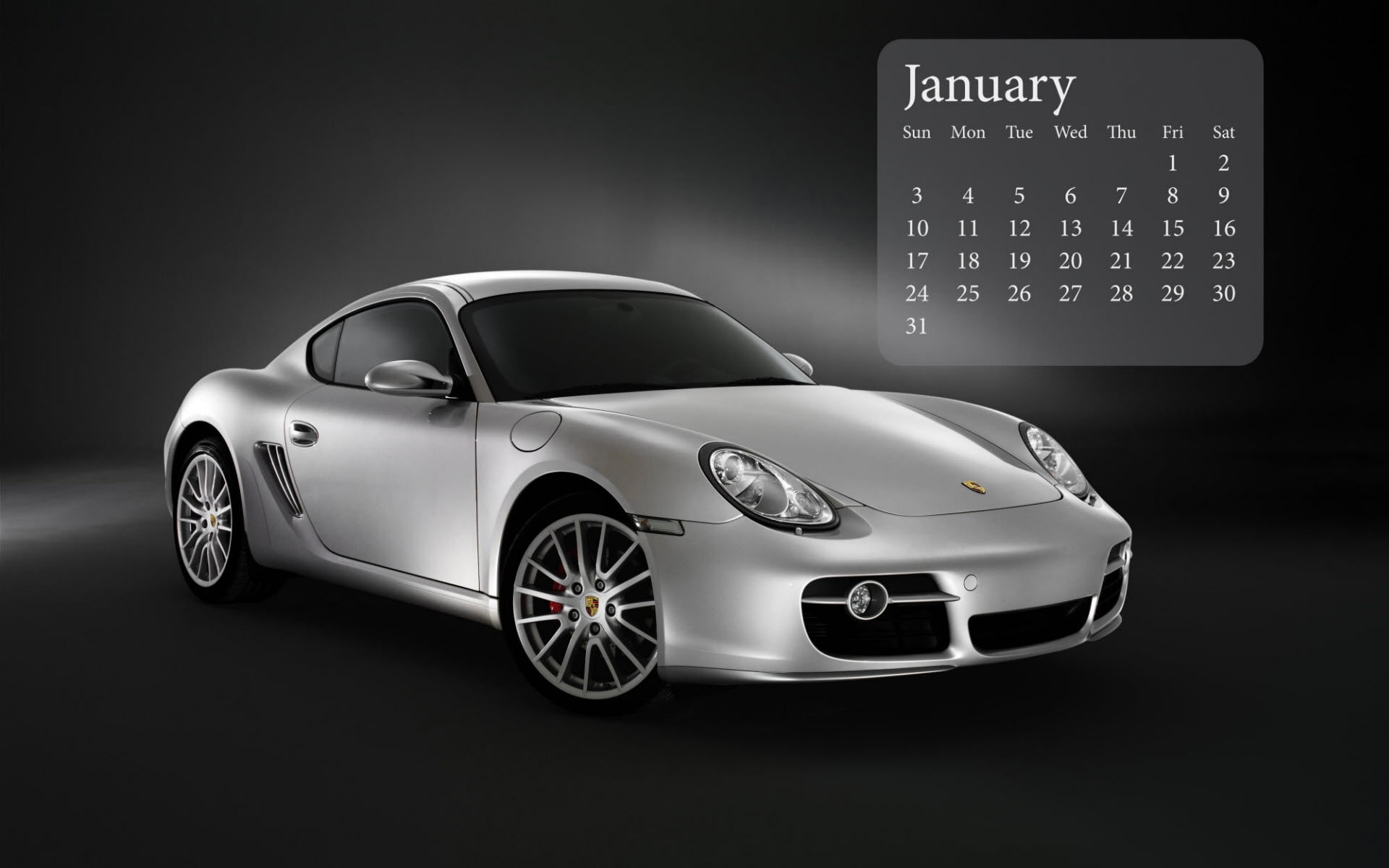 porsche, january, 1080P, 2010, calender, cayman, HD Wallpaper
