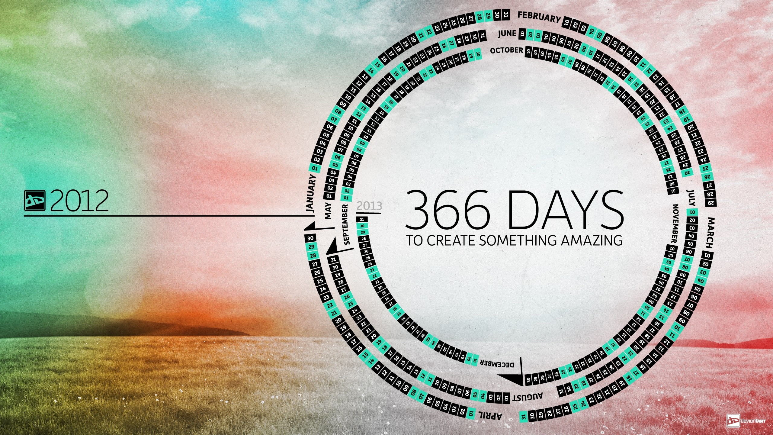 hd, bloom, calendar, light, Fields, x, nature, calender, DeviantART, art, 2K, HD Wallpaper
