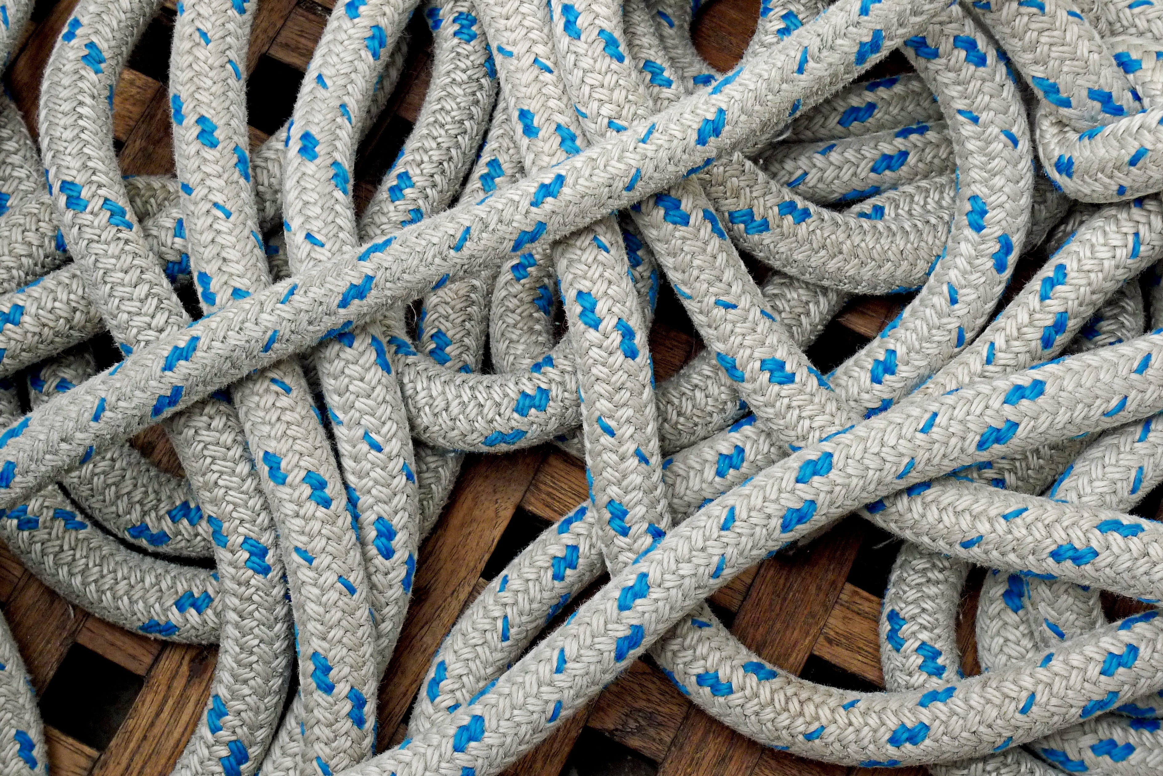 stack, complexity, close-up, rigging, coiled, braided, yacht, maritime, day, connection, abundance, large group of objects, textile, boating, repetition, HD Wallpaper