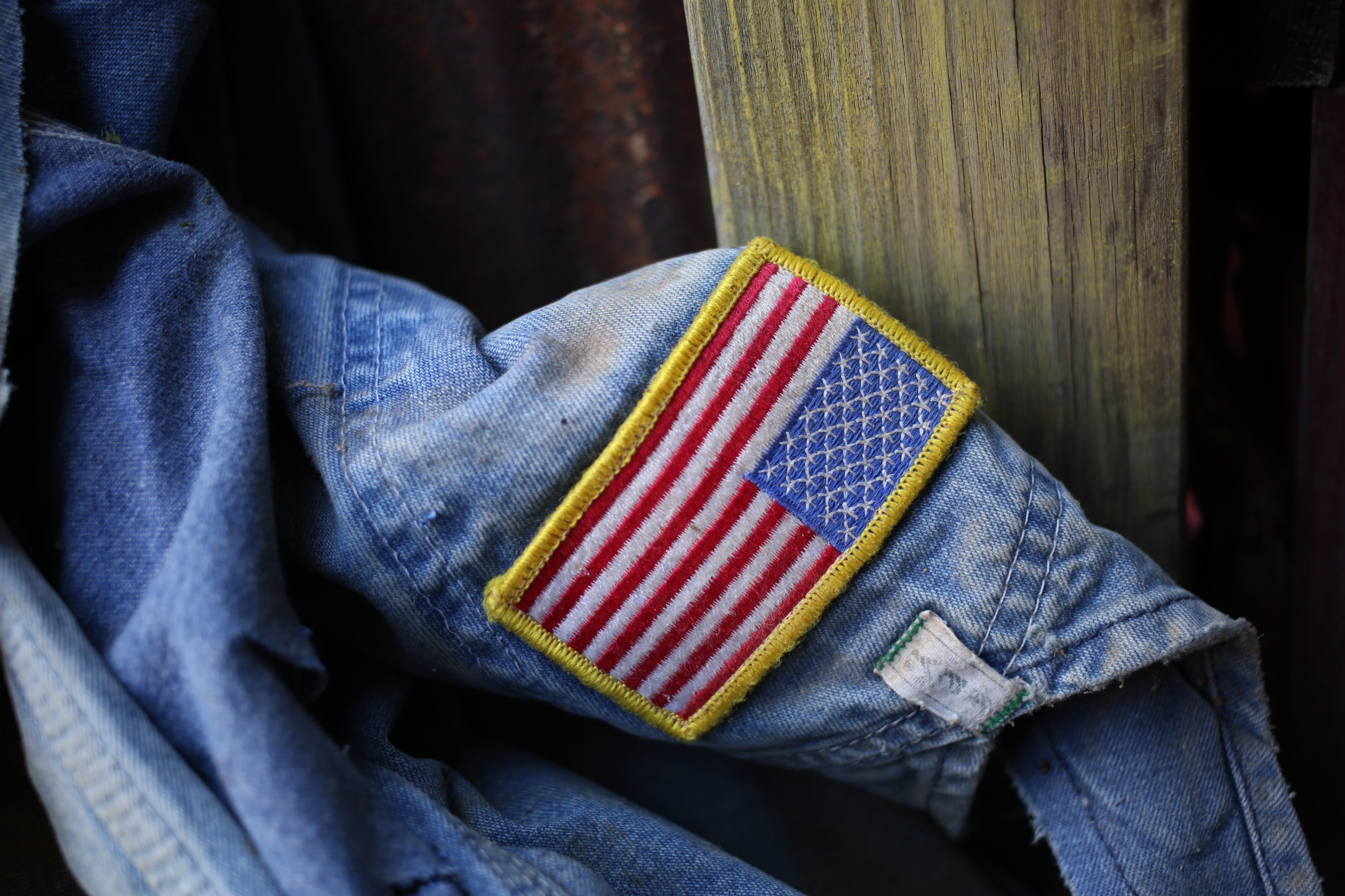 day, casual clothing, america, lifestyles, shape, stars, jeans, sewn, human body part, emotion, patriotism, united states, patch, vintage, worn, clothing, HD Wallpaper