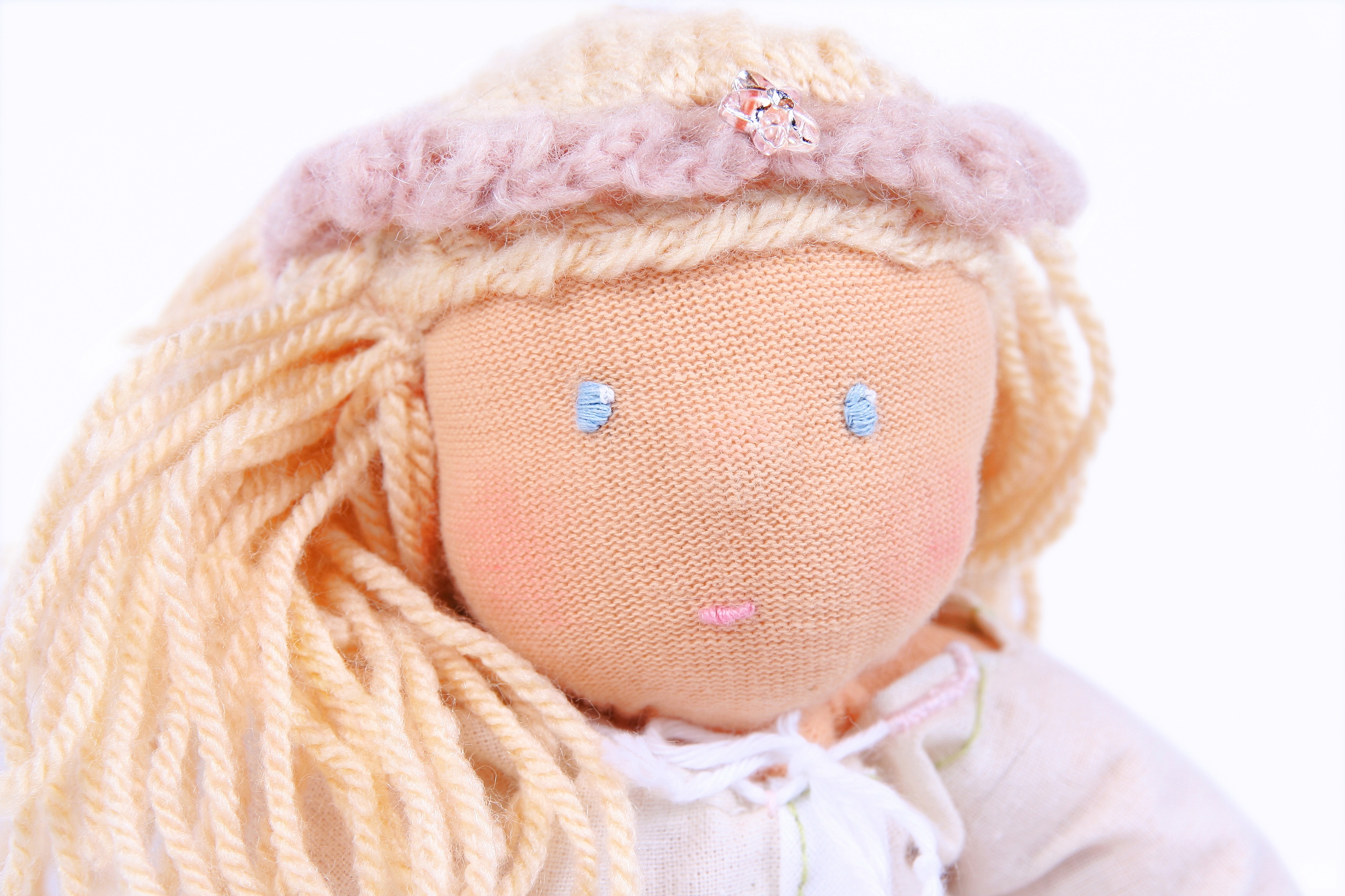 winter, knit hat, hand labor, baby, offspring, close-up, warm clothing, hat, waldorf, young, one person, clothing, toys, rag doll, cute, childhood, 2K, HD Wallpaper