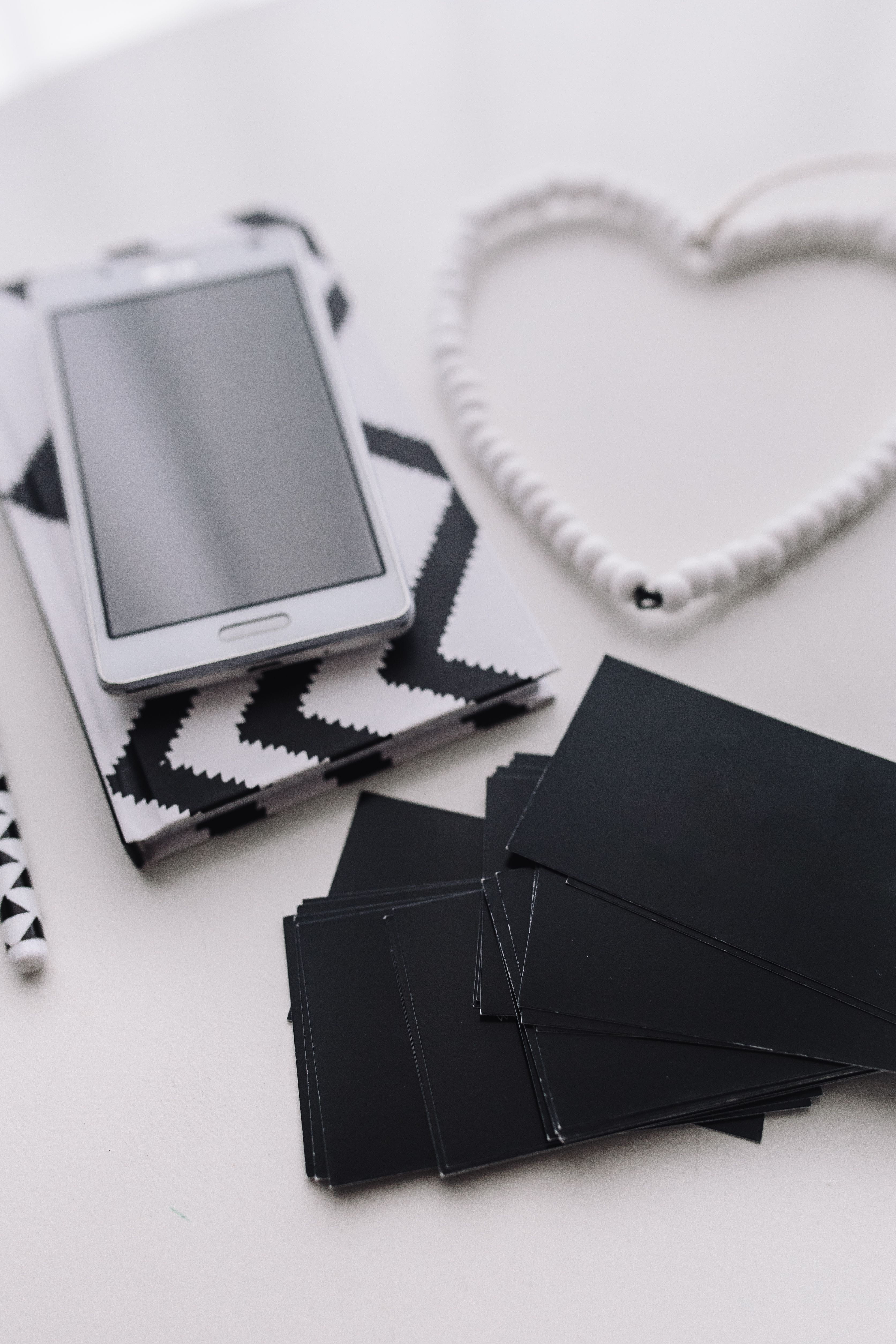 day, notepad, coffee, leather, smart phone, mobile phone, studio shot, blackandwhite, organizer, high angle view, wireless technology, smartphone, portable information device, Phone HD Wallpaper