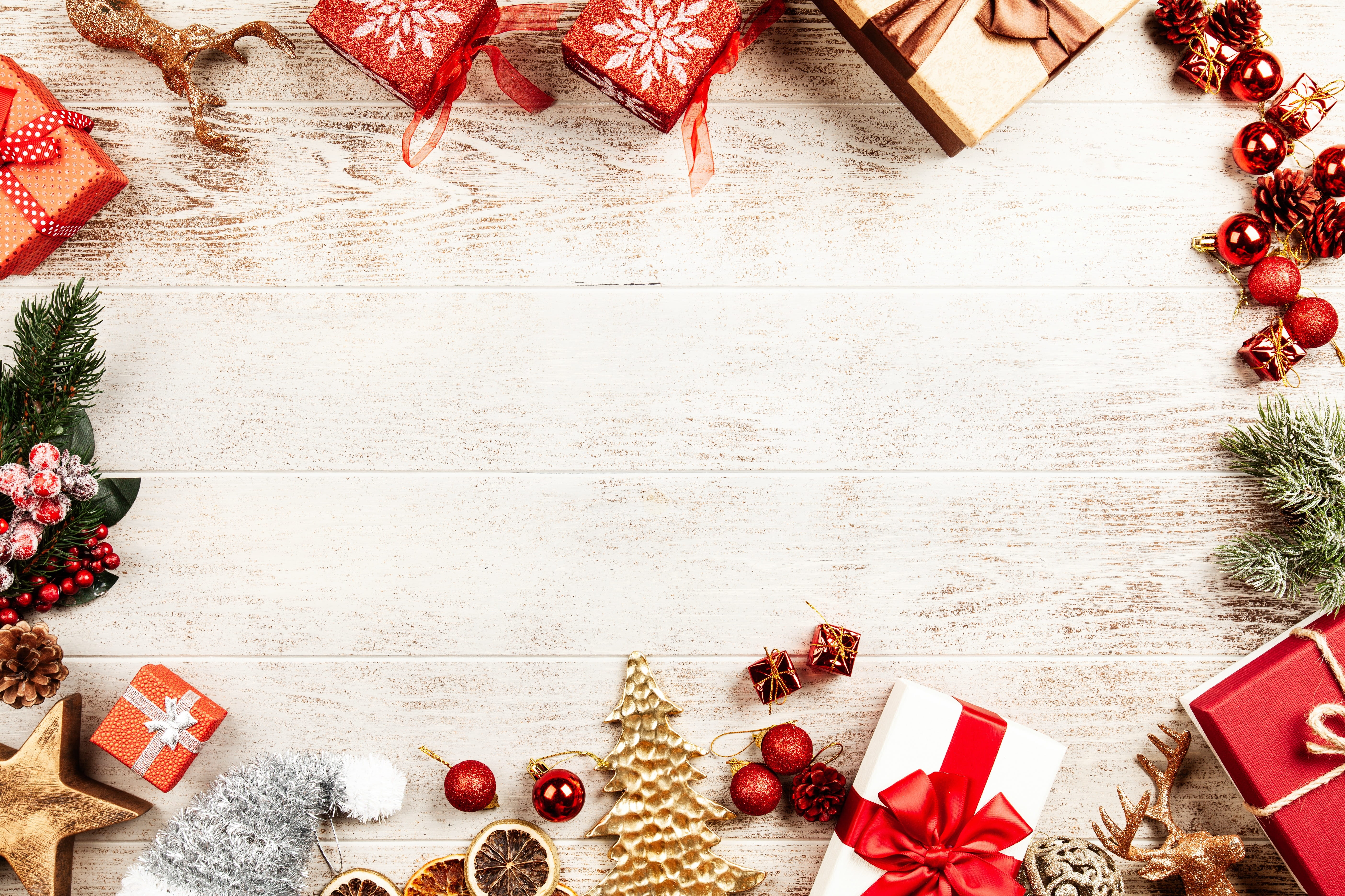 5K, board, decoration, ribbon - sewing item, christmas tree, box, black, old, blackboard, christmas, no people, red, table, seasonal, lay, frame, chalkboard, HD Wallpaper