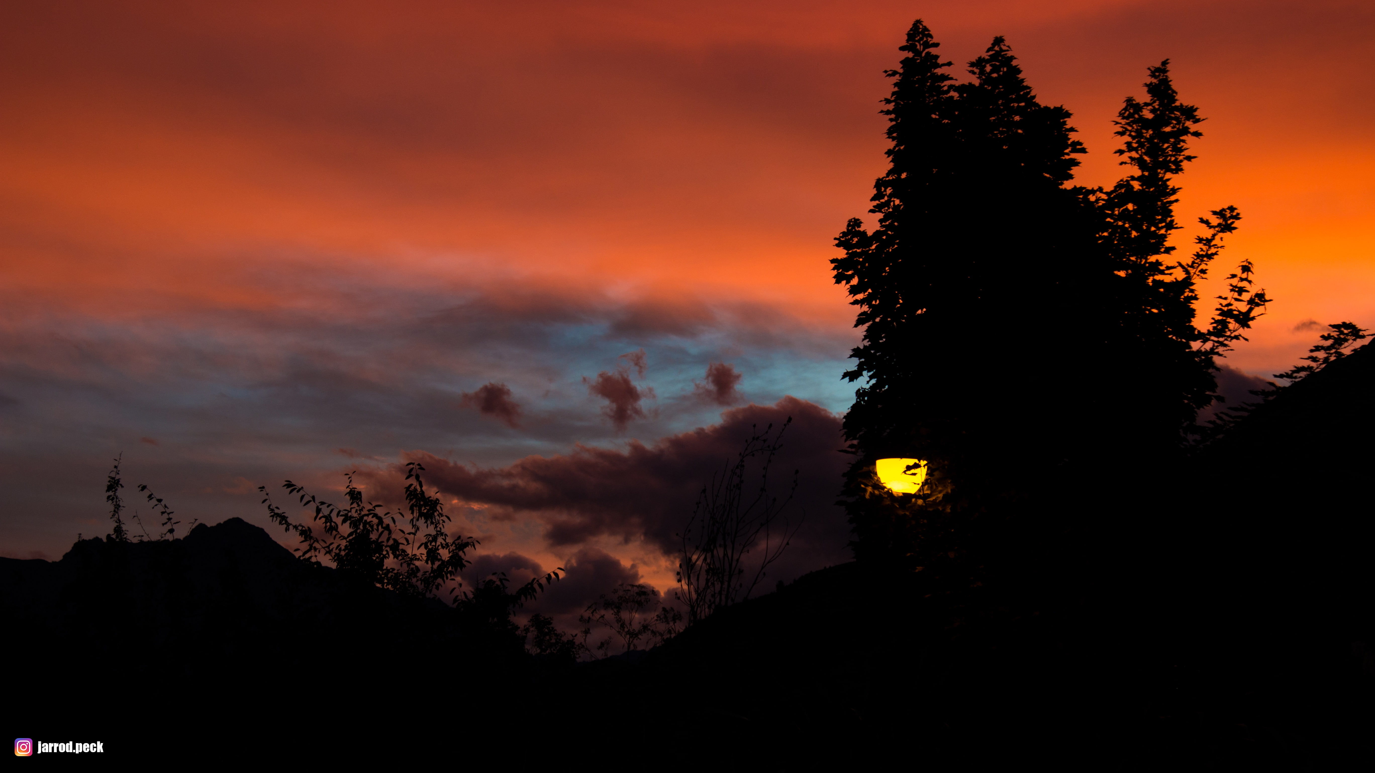 landscape, contrast, 5K, sunset, silhouette, HD Wallpaper