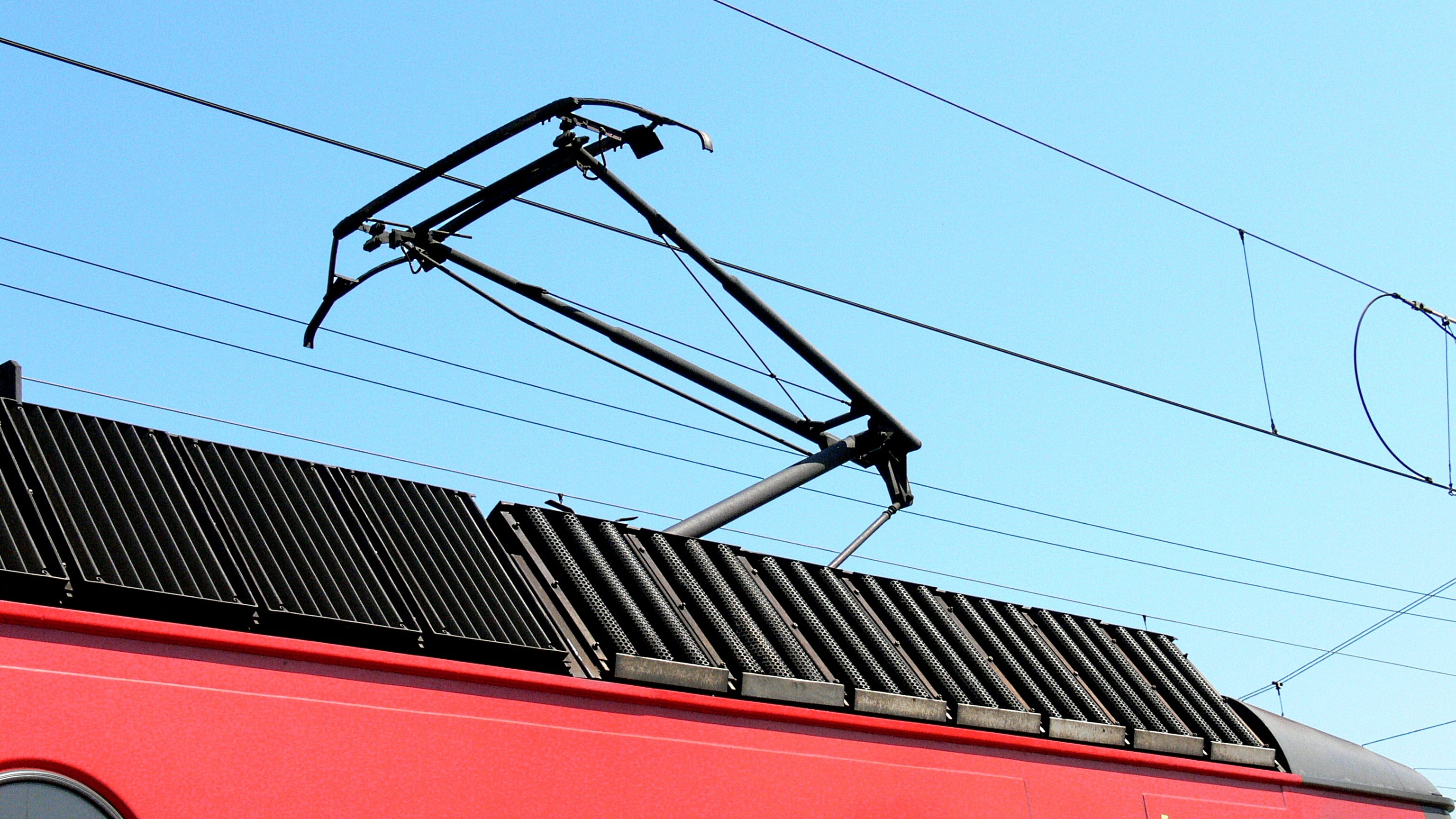electric locomotive, land vehicle, br1144, outdoors, day, austria, low angle view, no people, freight transportation, roof section, mode of transportation, HD Wallpaper