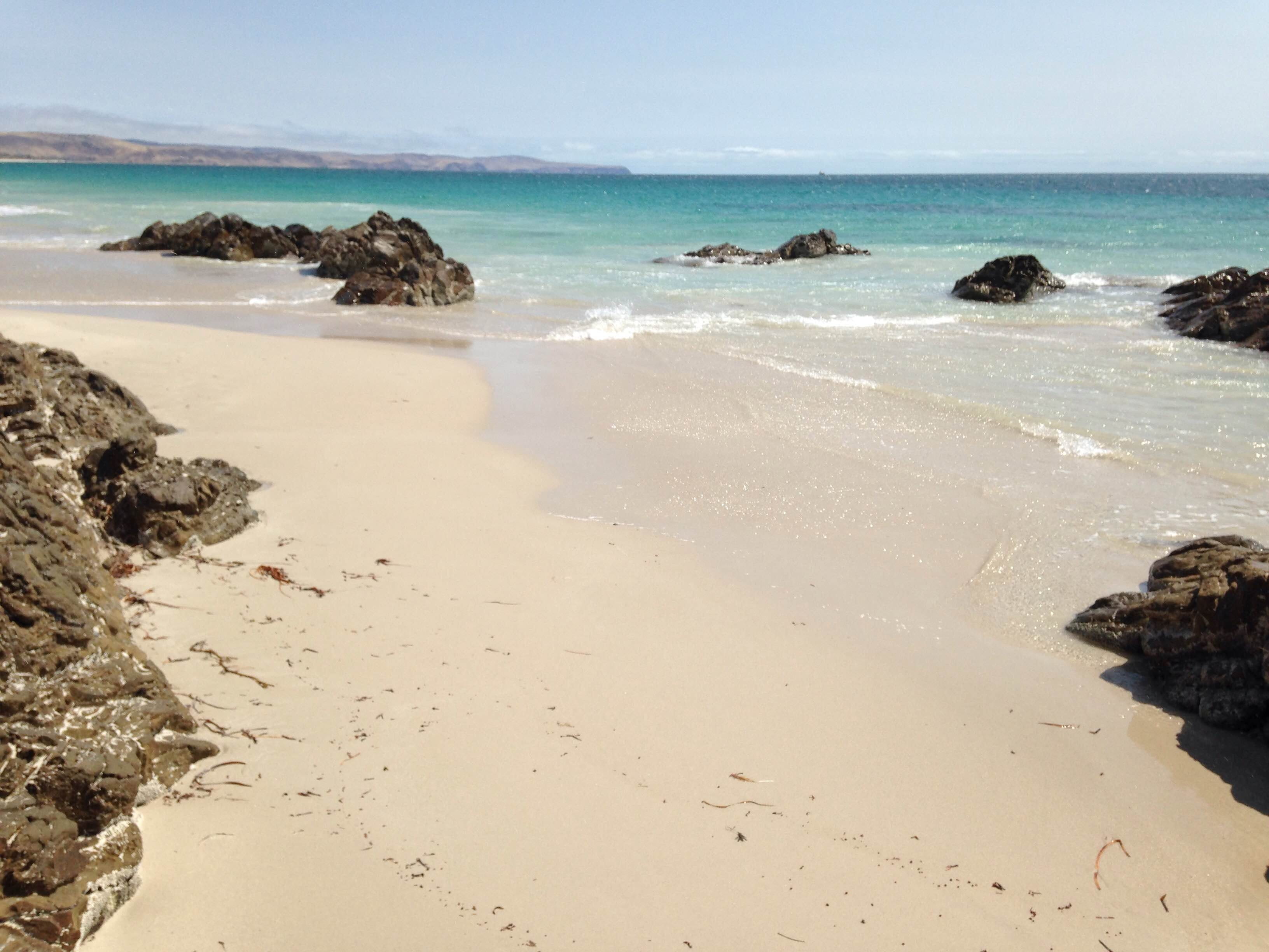 day, tropical island, pebble, rest, sandy beach, maritime, ocean, mountains, nature, waves, sky, white sand, hills, Seaside, wave, sand, shells, Blue Sky, HD Wallpaper
