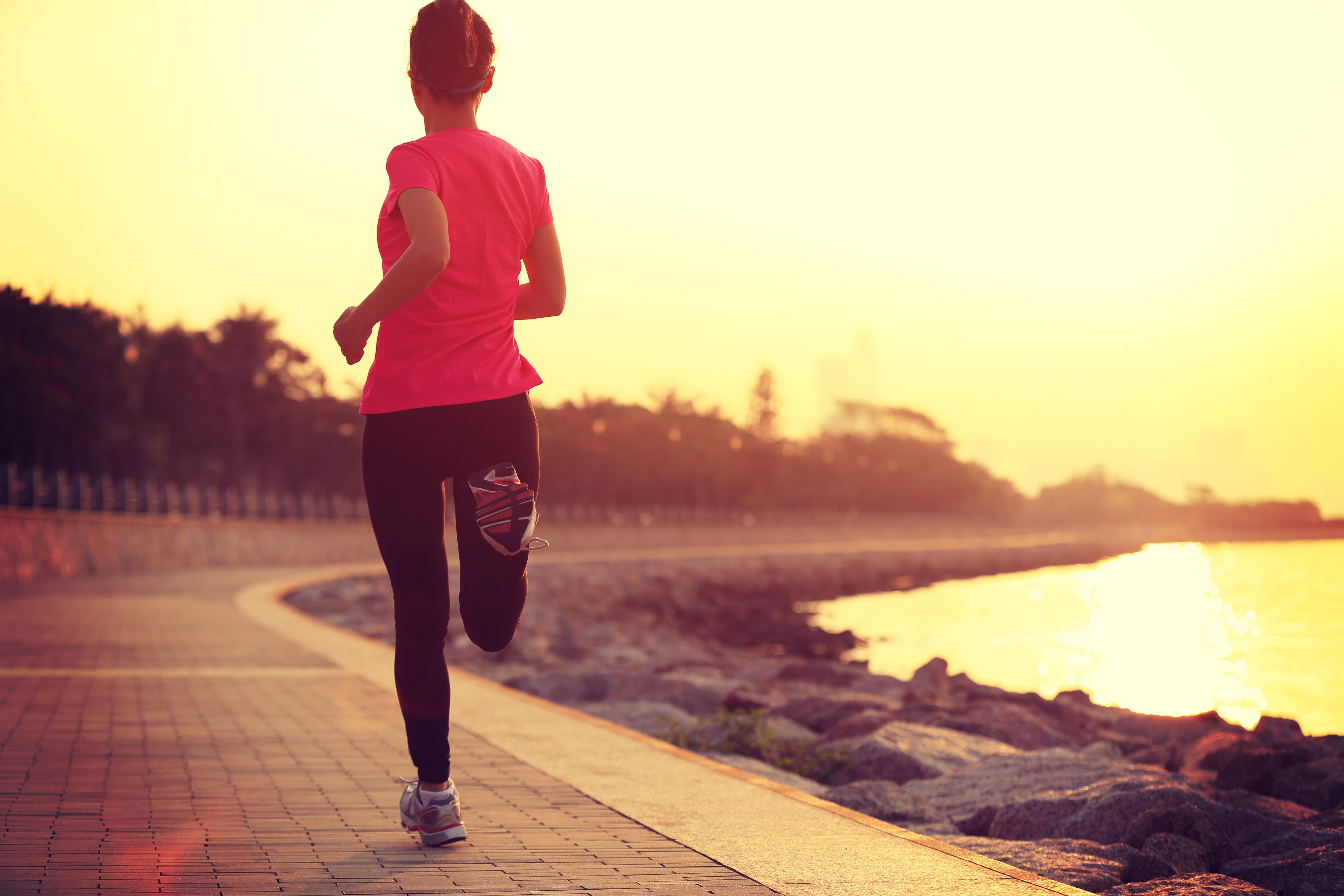 sports, 5K, running, sunset, women, HD Wallpaper