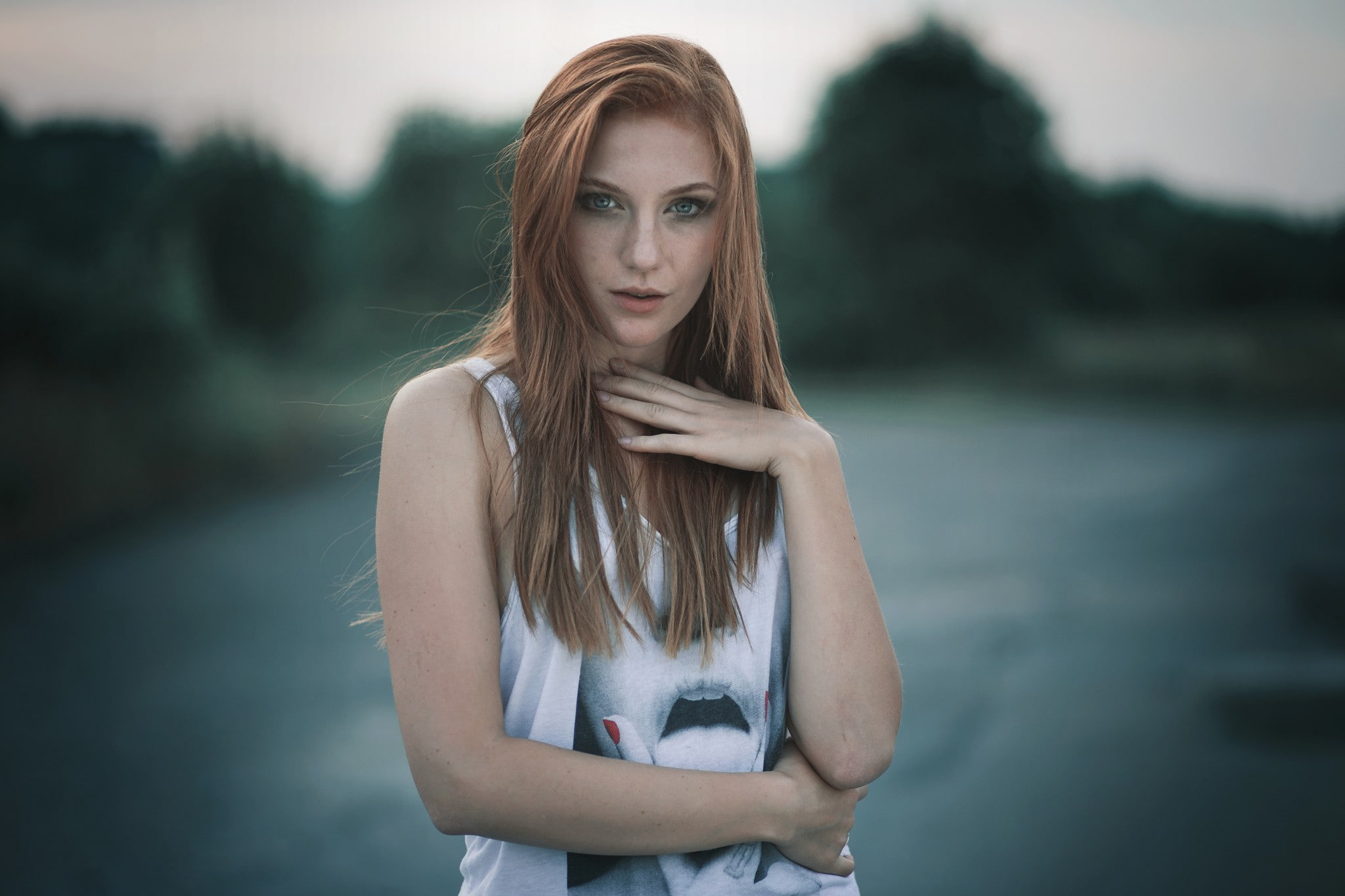 2048x1365, 1080P, photography, posture, blonde, woman, HD Wallpaper