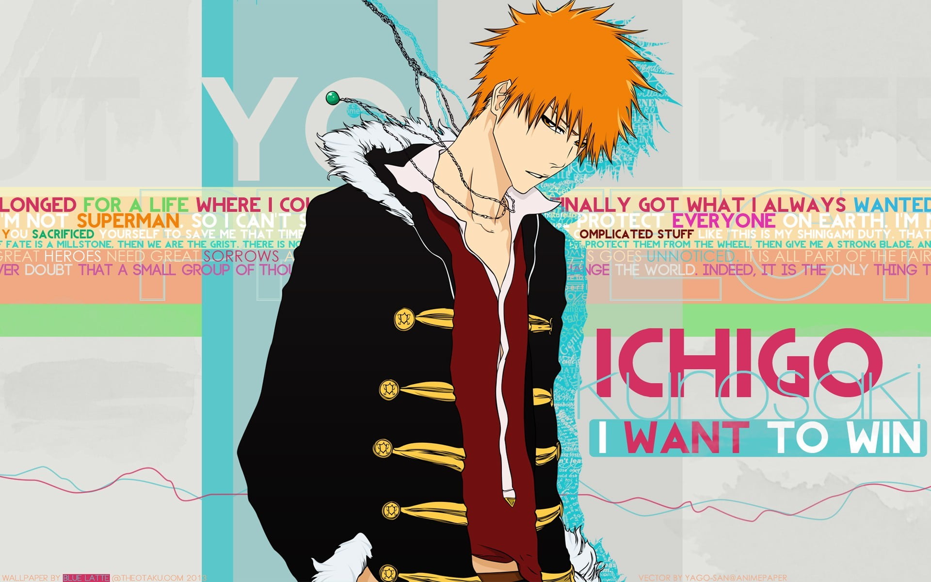 leisure activity, anime boys, 1080P, creativity, redhead, ichigo, text, western script, Kurosaki Ichigo, human representation, digital composite, art and craft, HD Wallpaper