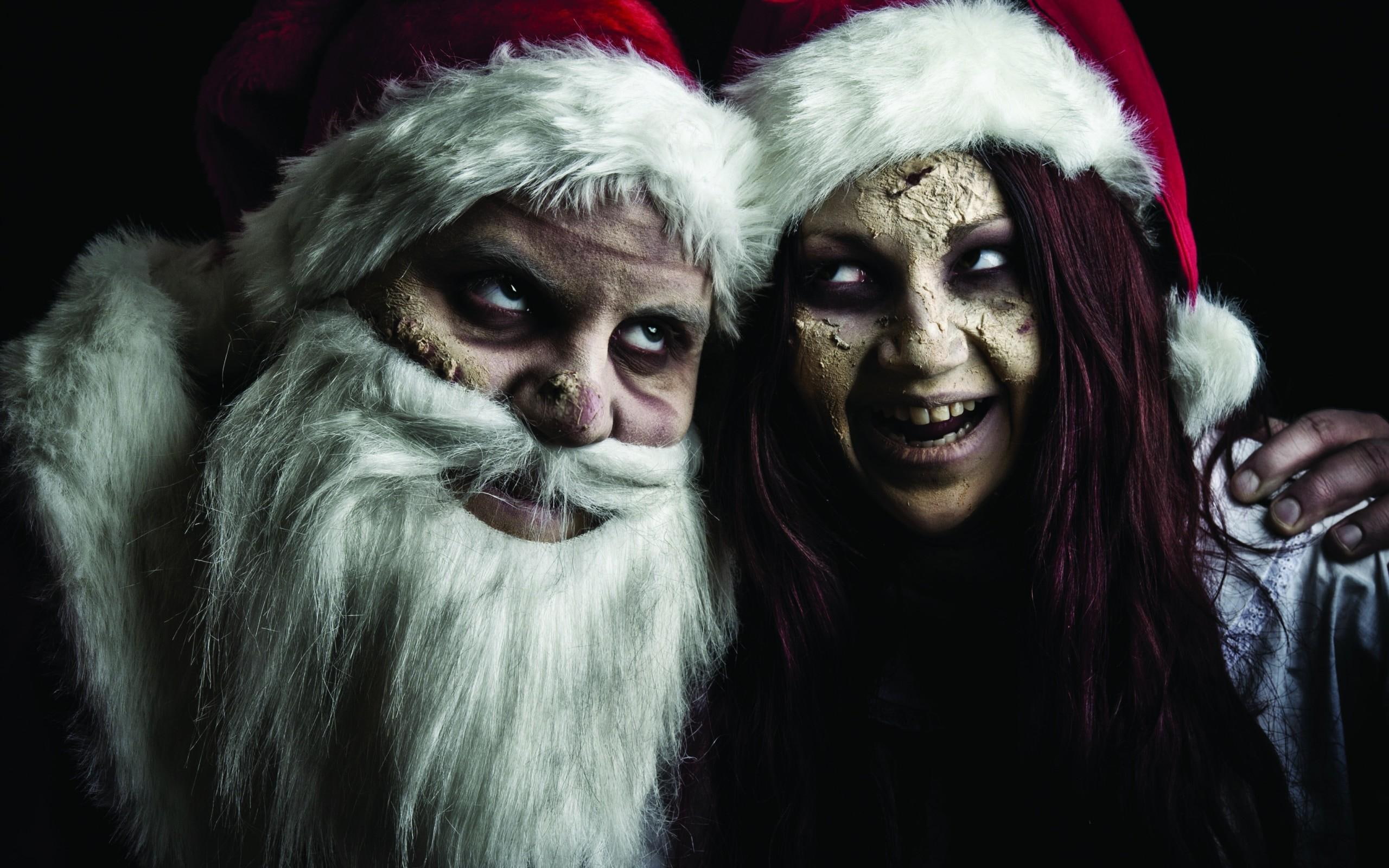 new year, claus, maiden, snow, snow maiden, new, santa, scary, santa claus, year, 2K, HD Wallpaper