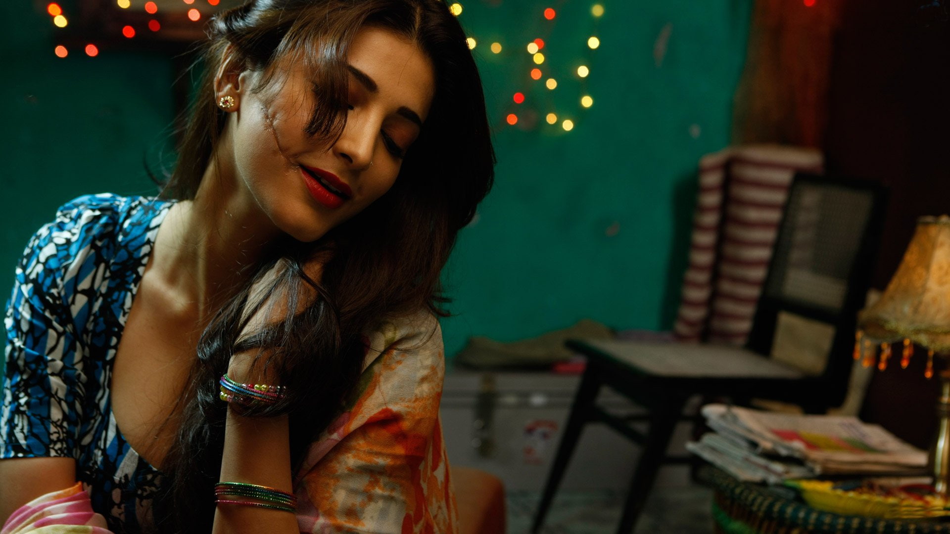 singer, actress, 1080P, shruti, bollywood, model, indian, hassan, babe, HD Wallpaper