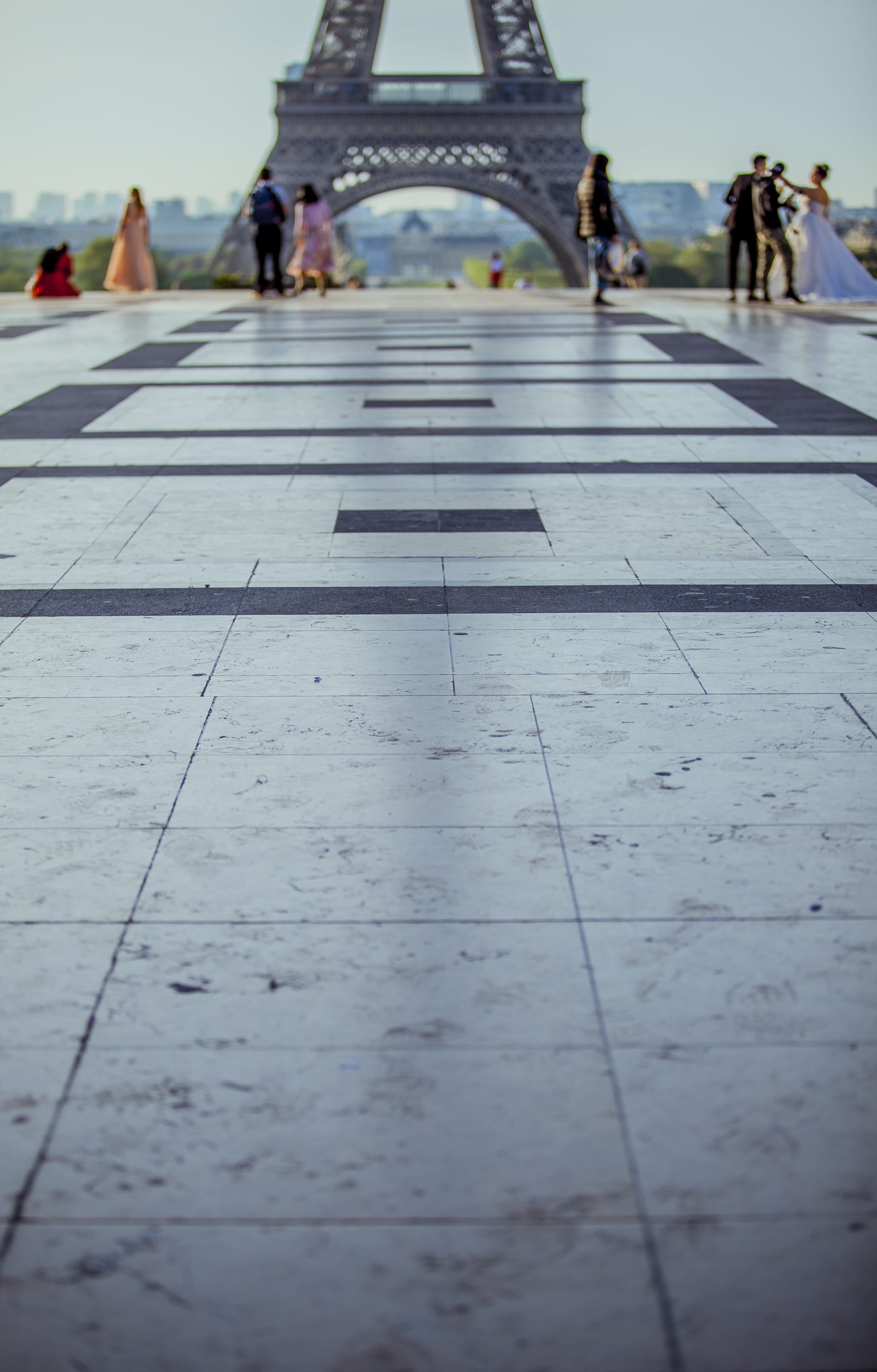 paris, path, pedestrian, incidental people, concrete, human, france, eiffel tower, flagstone, flooring, crowd, lifestyles, text, 2K, leisure activity, Phone HD Wallpaper