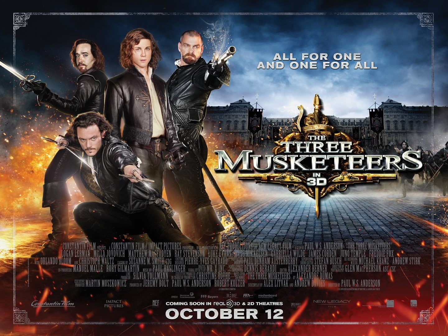 720P, three musketeers, HD Wallpaper