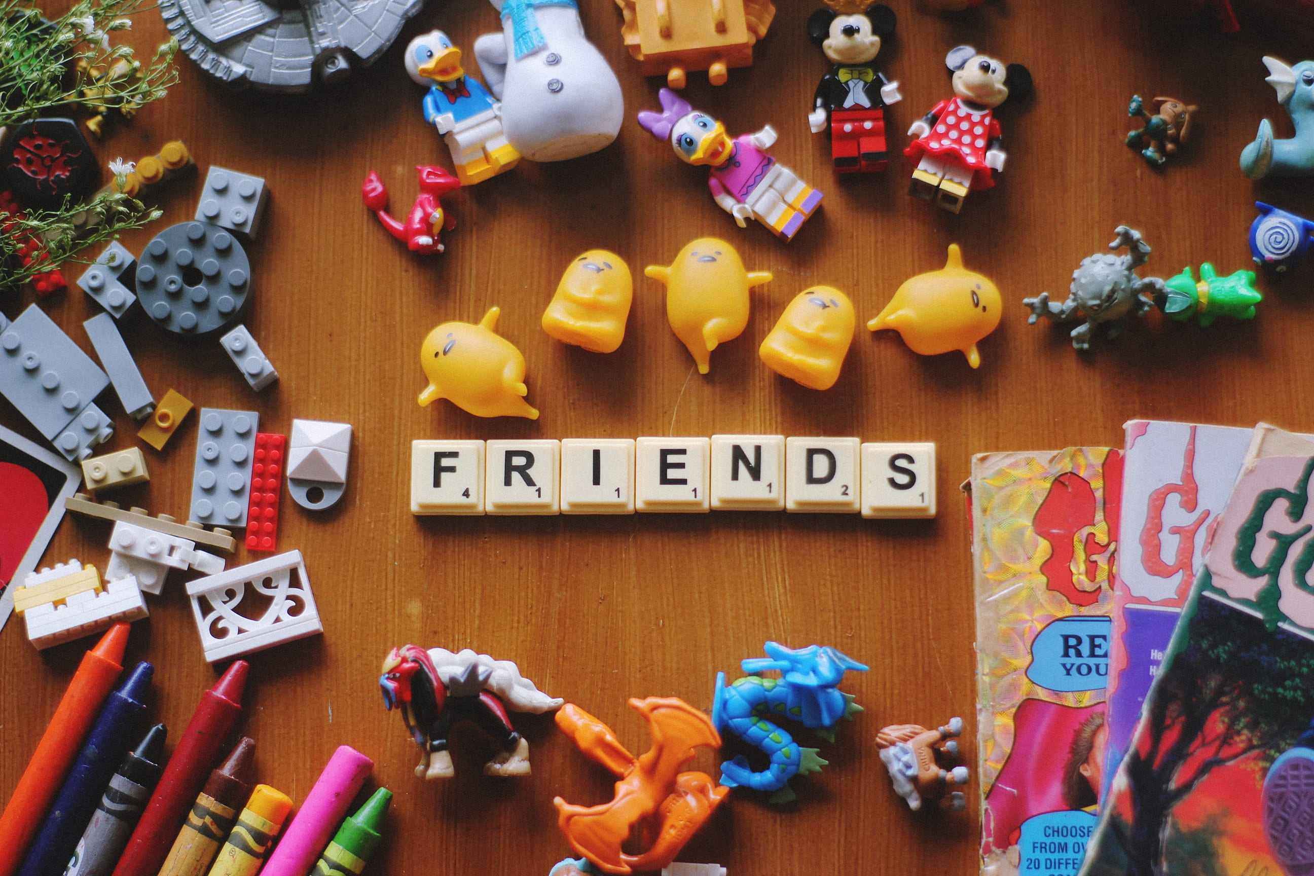 hannah, games, legos, lot, mickey mouse, scrabble, letter, wow, text, human representation, no people, large group of objects, representation, western script, HD Wallpaper