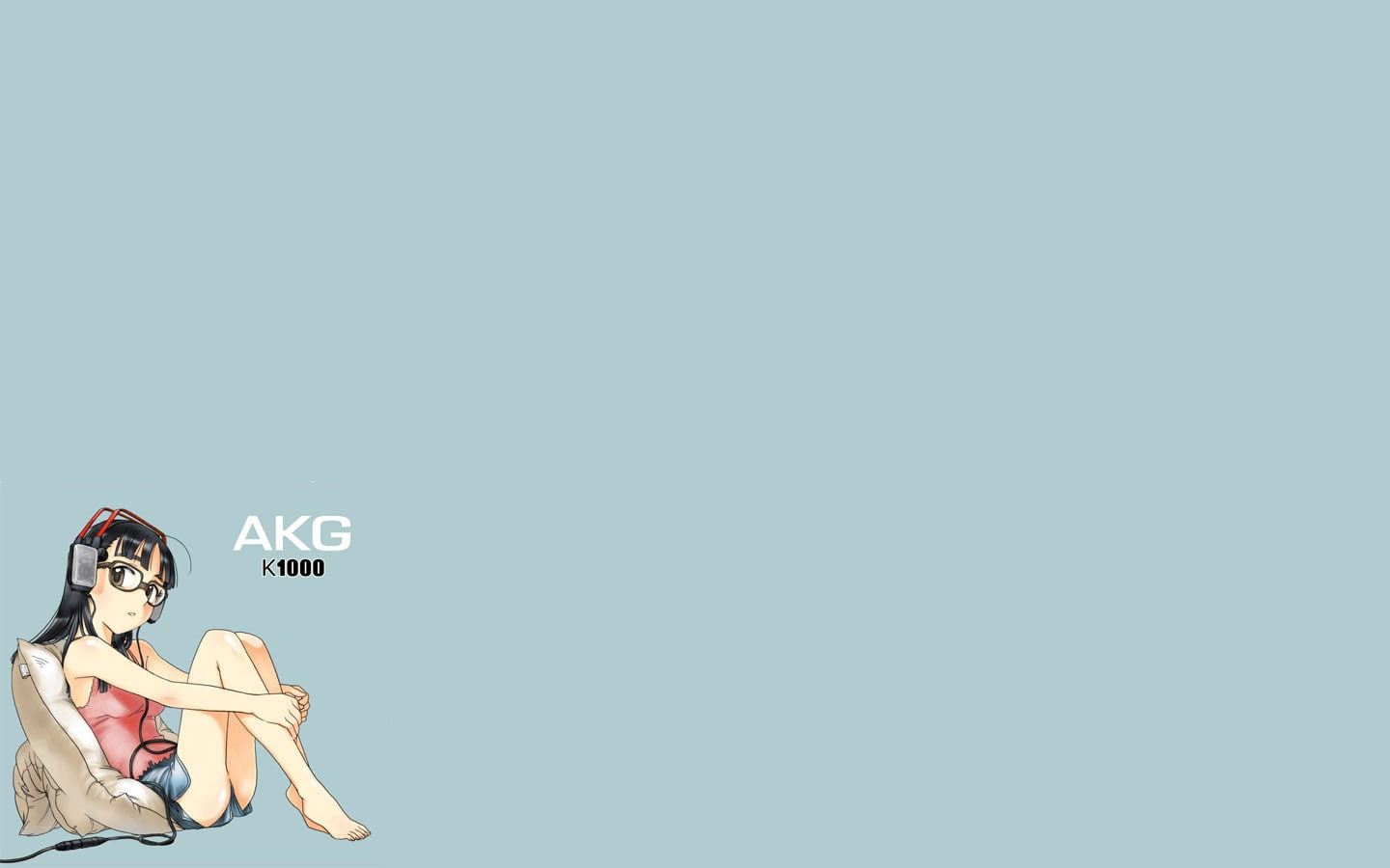 emotion, colored background, Anime Girls, young men, headphones, digital composite, K1000, creativity, cut out, representation, AKG, Glasses, 720P, women, HD Wallpaper