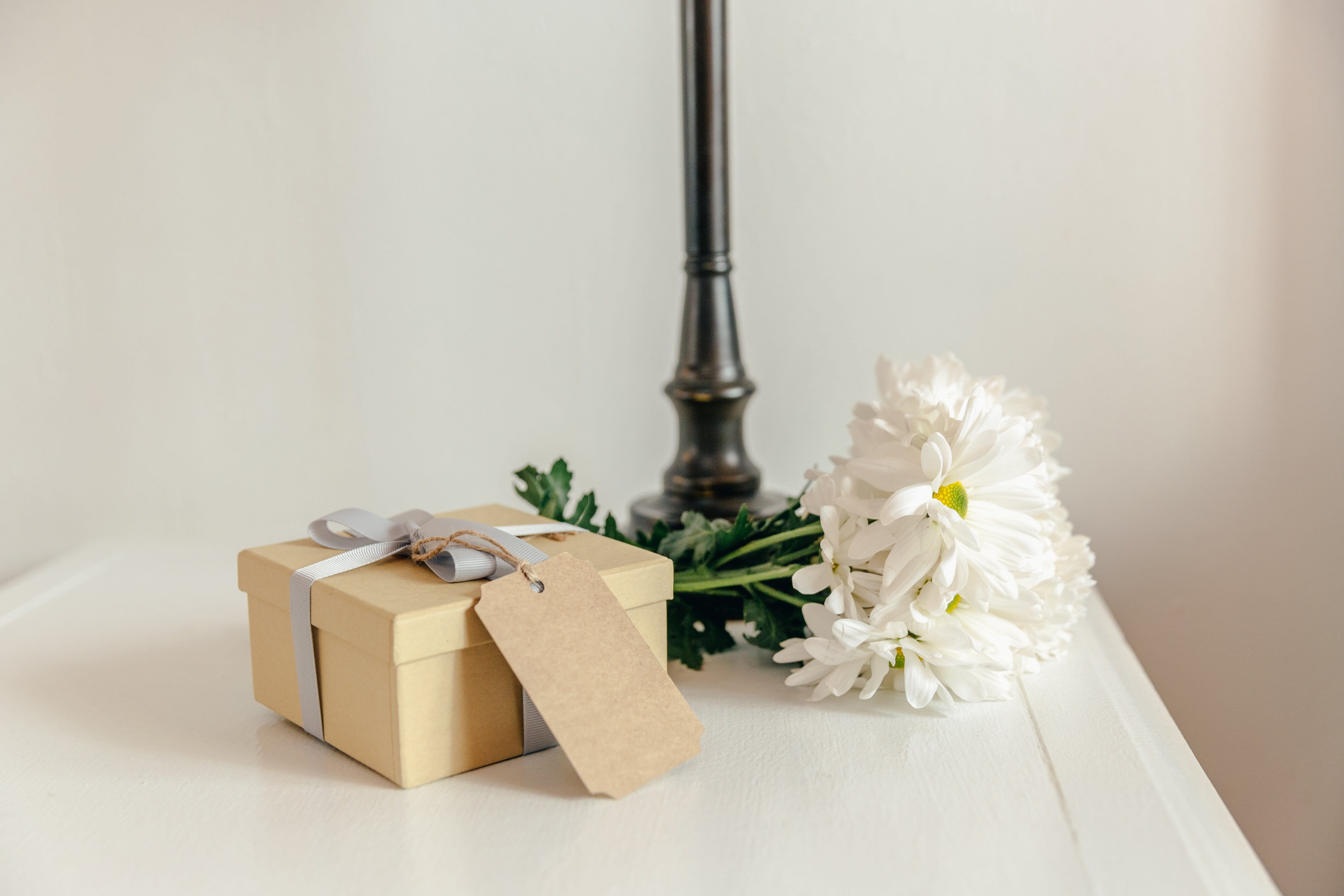 decoration, bedside, celebration, box, plant, flower, close-up, Mothers Day, gift, Table, nature, indoors, copy space, no people, ribbon - sewing item, HD Wallpaper
