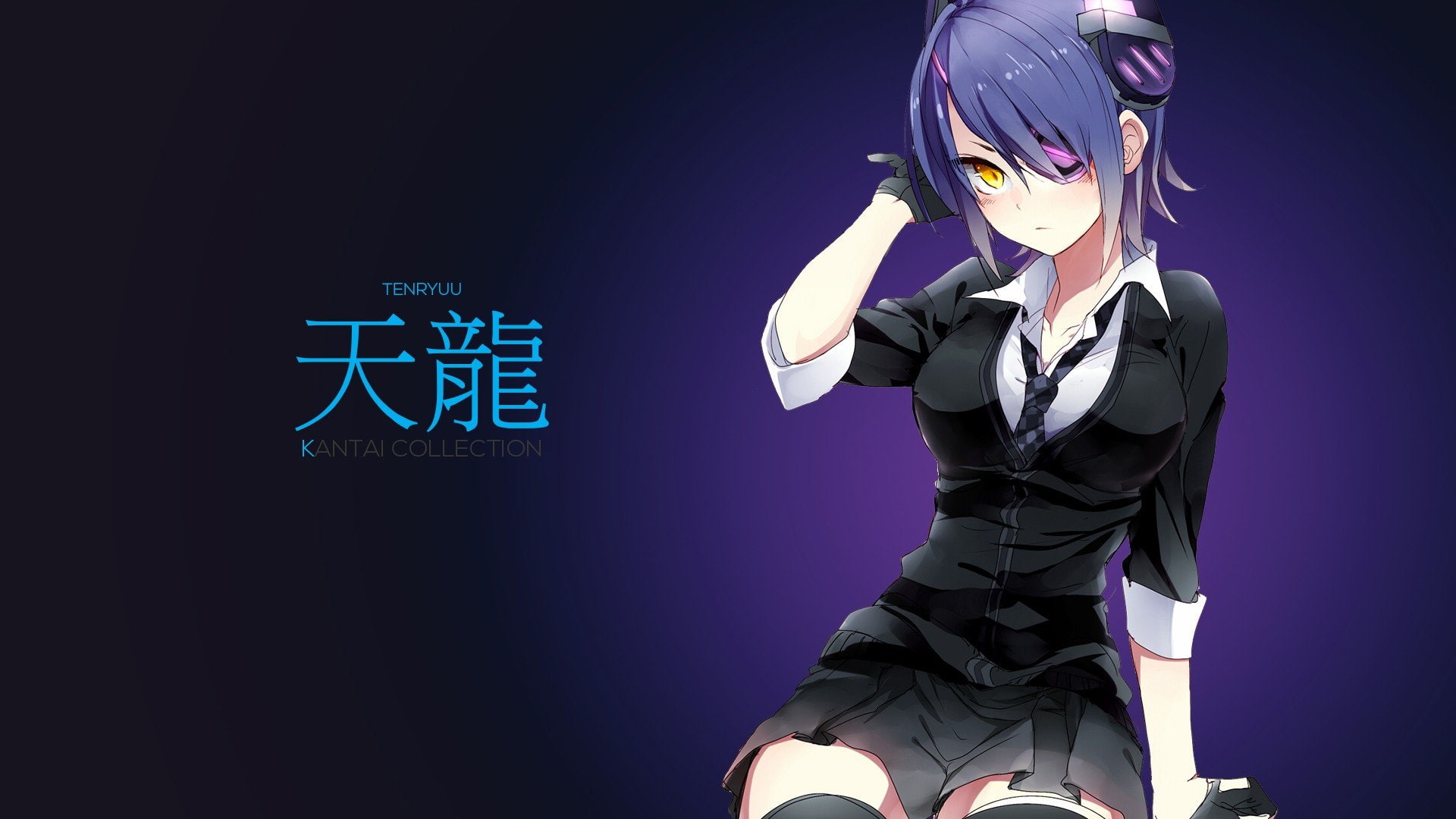 Kantai Collection, Tenryuu (KanColle), Anime Girls, 1080P, HD Wallpaper