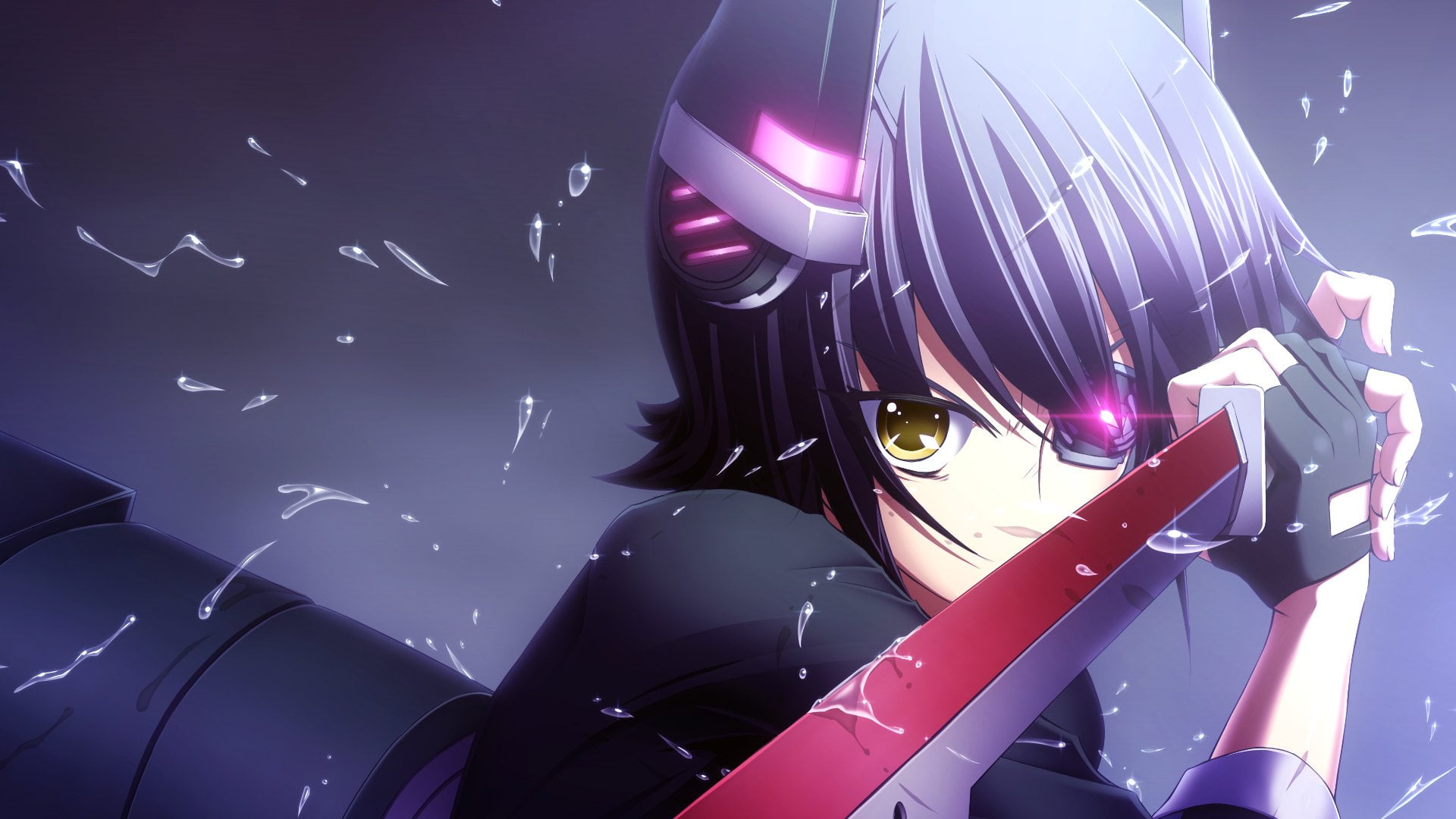 Anime, stage, Kantai Collection, nightclub, Tenryuu (Kancolle), indoors, arts culture and entertainment, music, close-up, purple, occupation, nightlife, HD Wallpaper