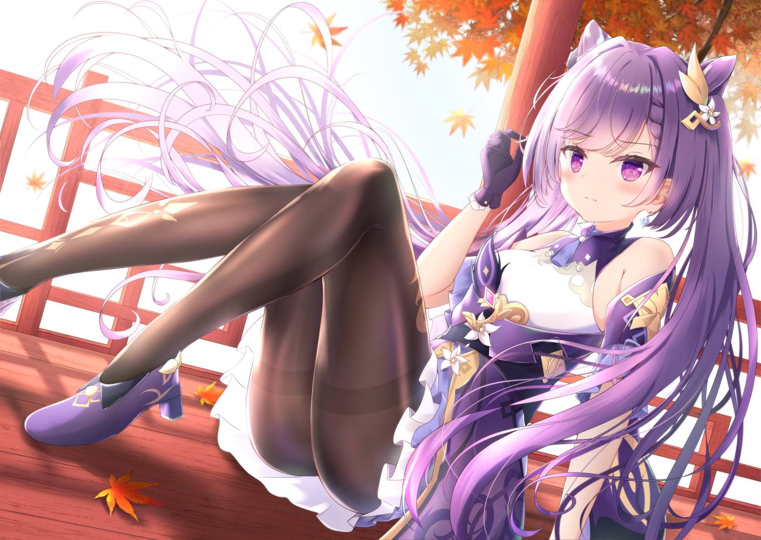 keqing (genshin impact), 720P, Genshin Impact, HD Wallpaper