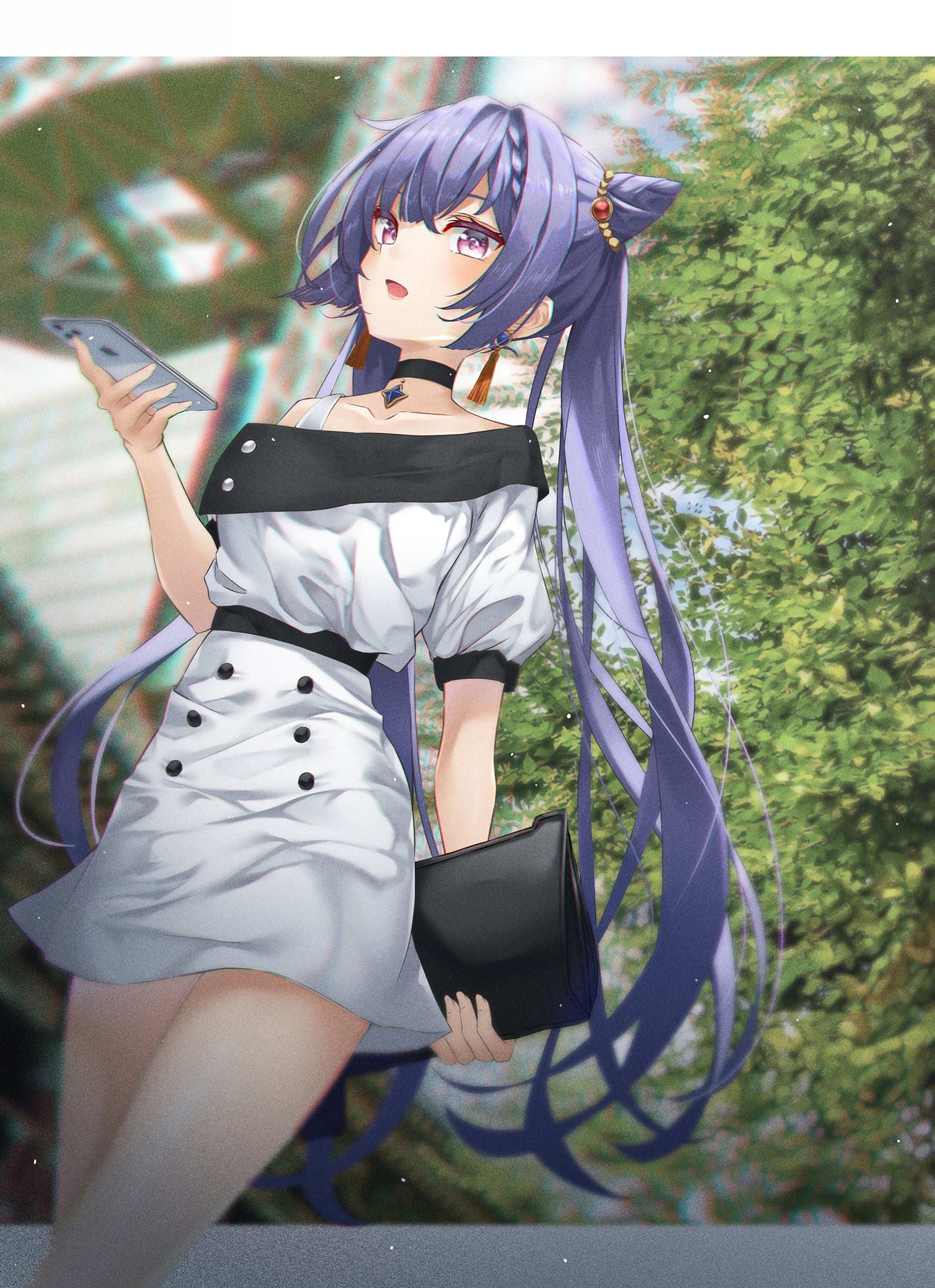 1080P, Genshin Impact, anime girls, keqing (genshin impact), Phone HD Wallpaper