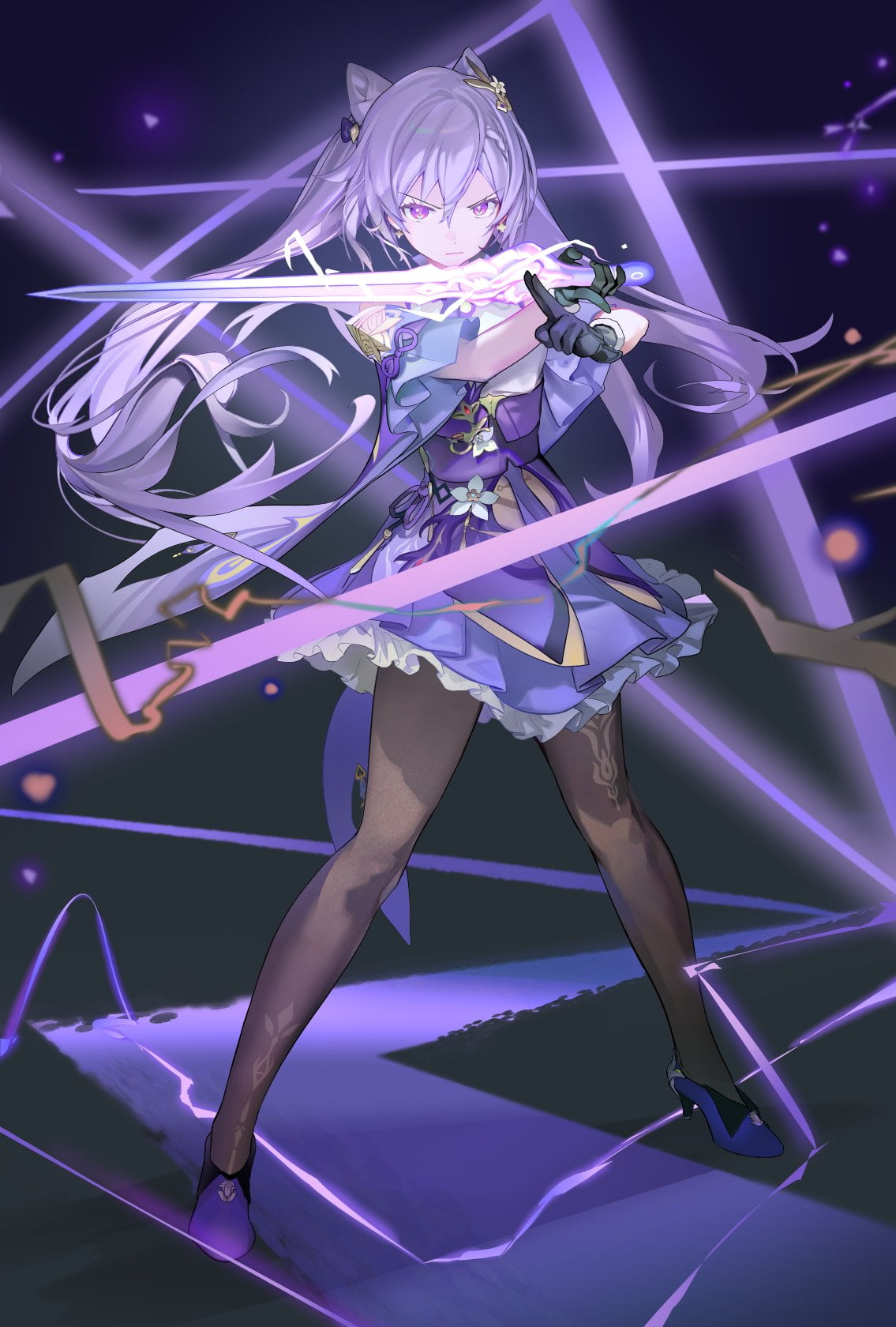 Genshin Impact, keqing (genshin impact), 720P, anime girls, Phone HD Wallpaper
