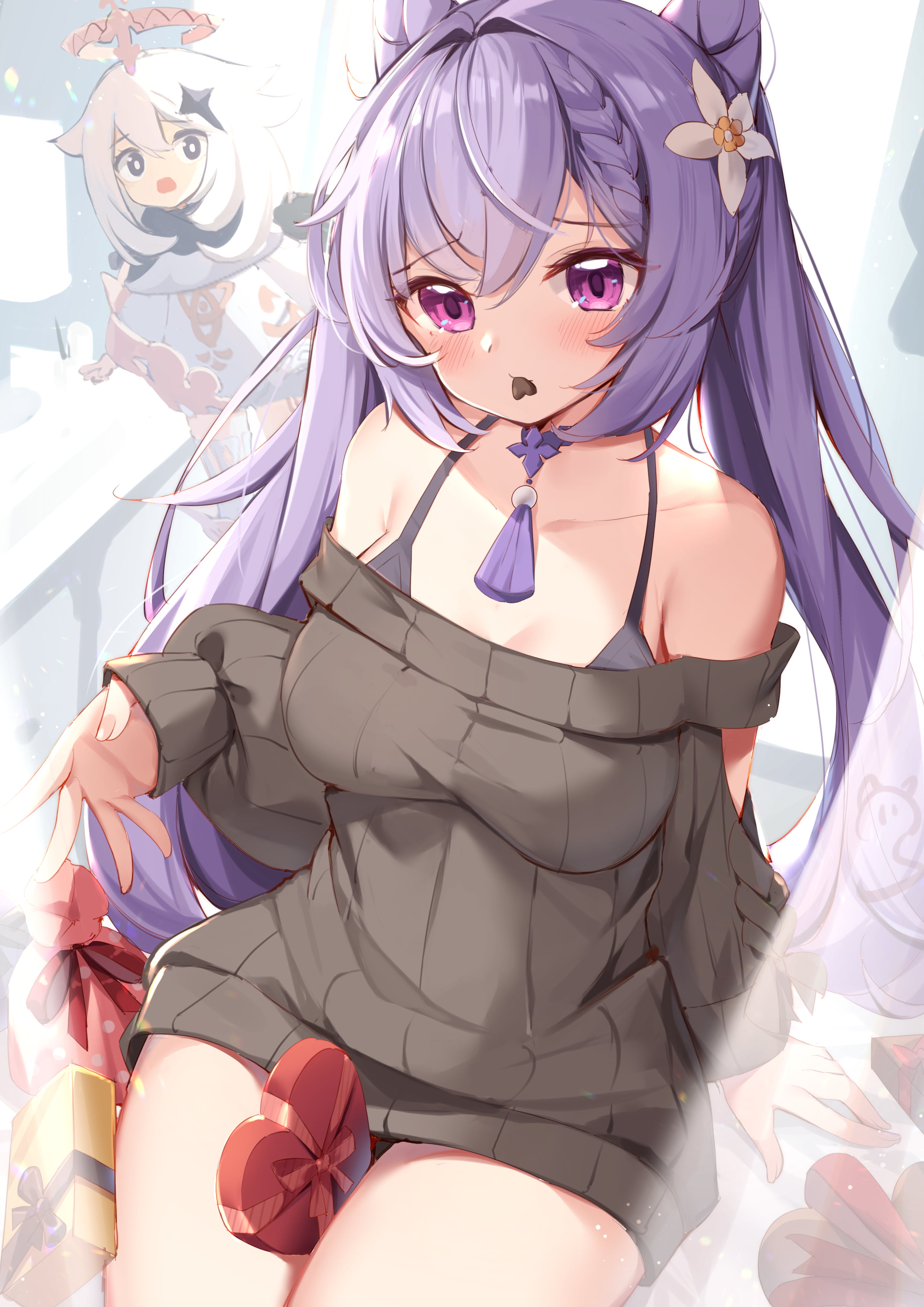 2K, Genshin Impact, keqing (genshin impact), anime girls, Phone HD Wallpaper
