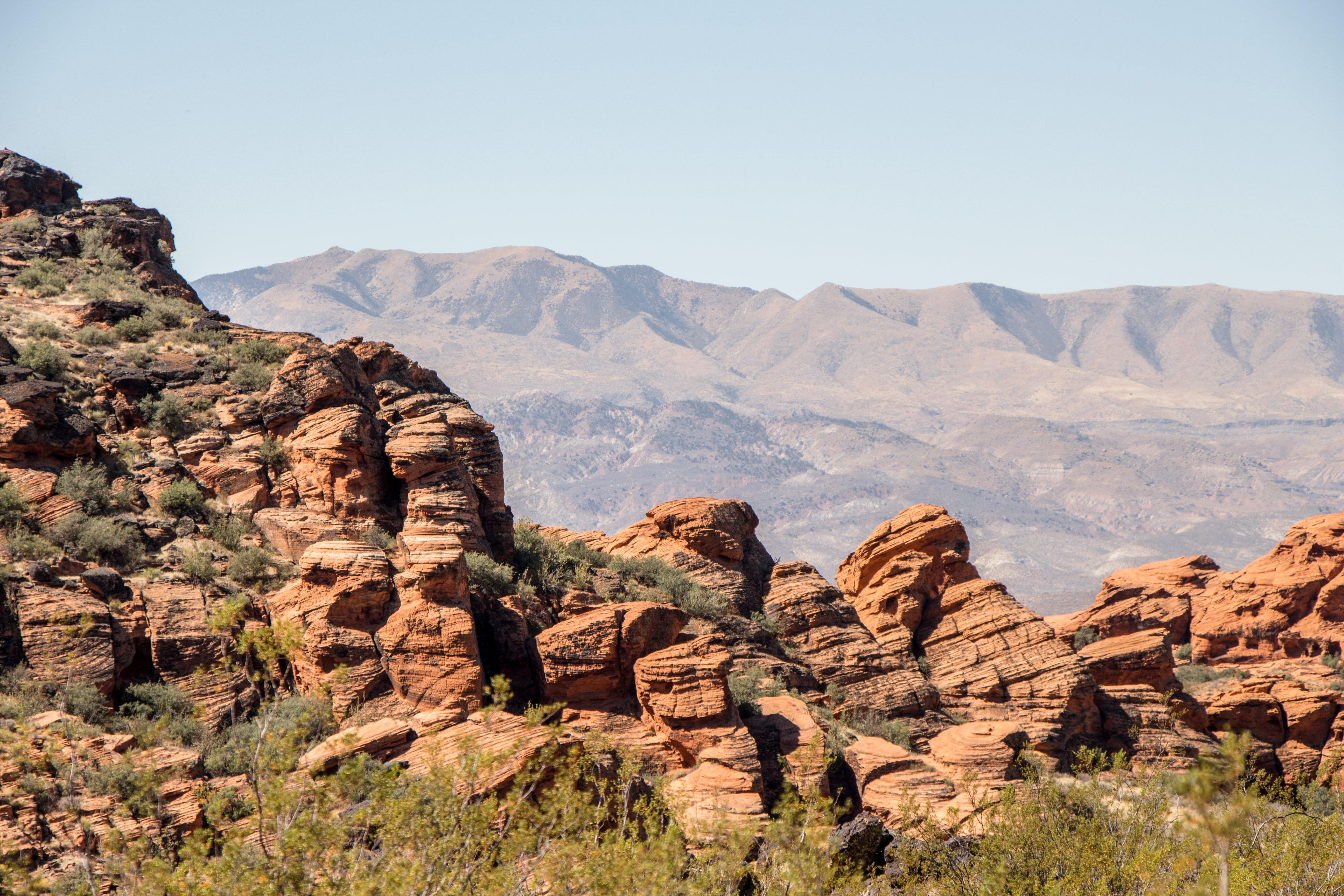 sandstone, outdoor, scenics - nature, land, utah, day, summer, white, mountain, vacation, national, bryce, semi-arid, hiking, solid, stone, destination, HD Wallpaper