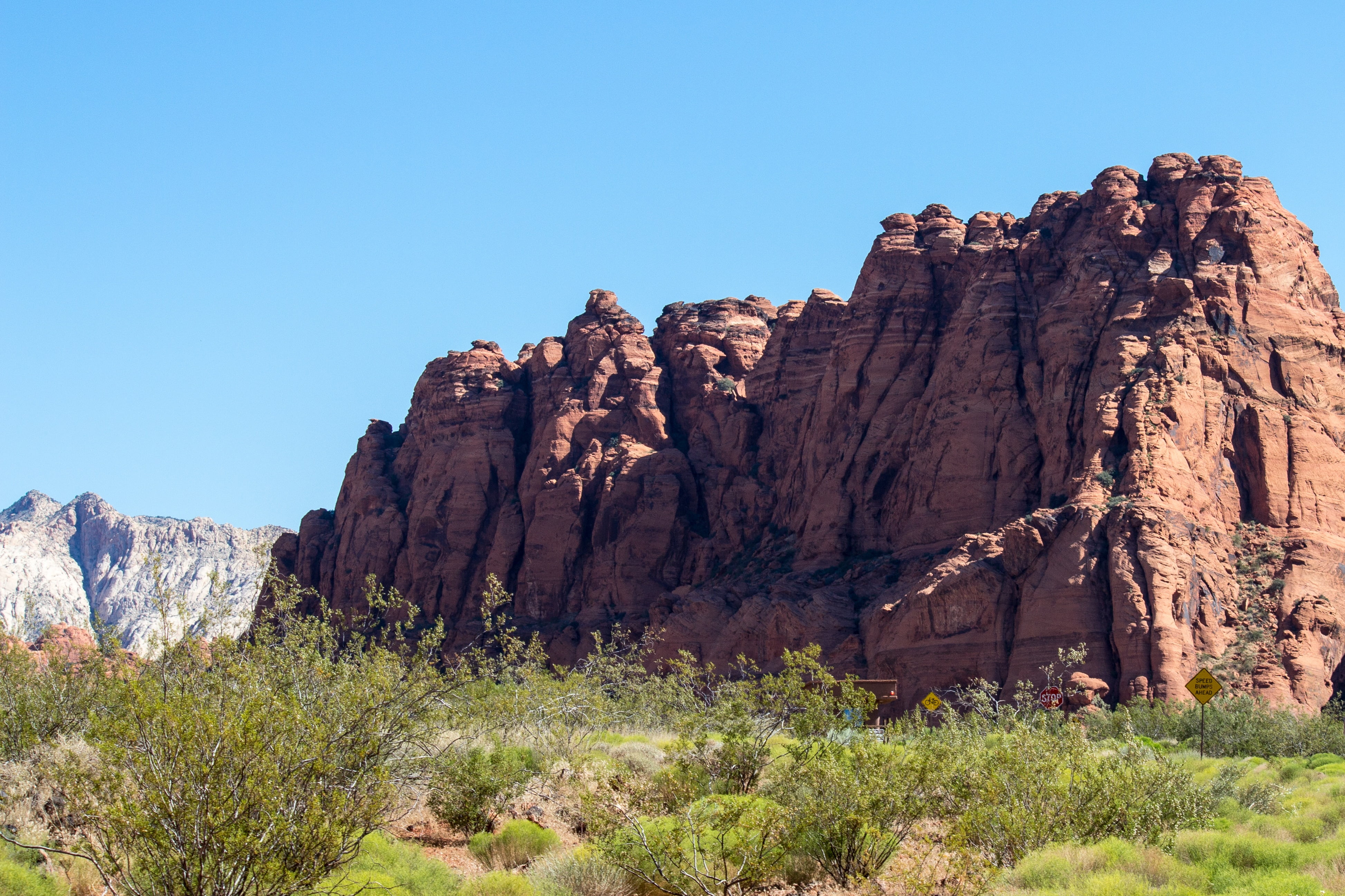 western, outdoors, travel, scenic, cliff, outdoor, non-urban scene, rock - object, formations, white, solid, clear sky, environment, blue, land, hike, plant, HD Wallpaper