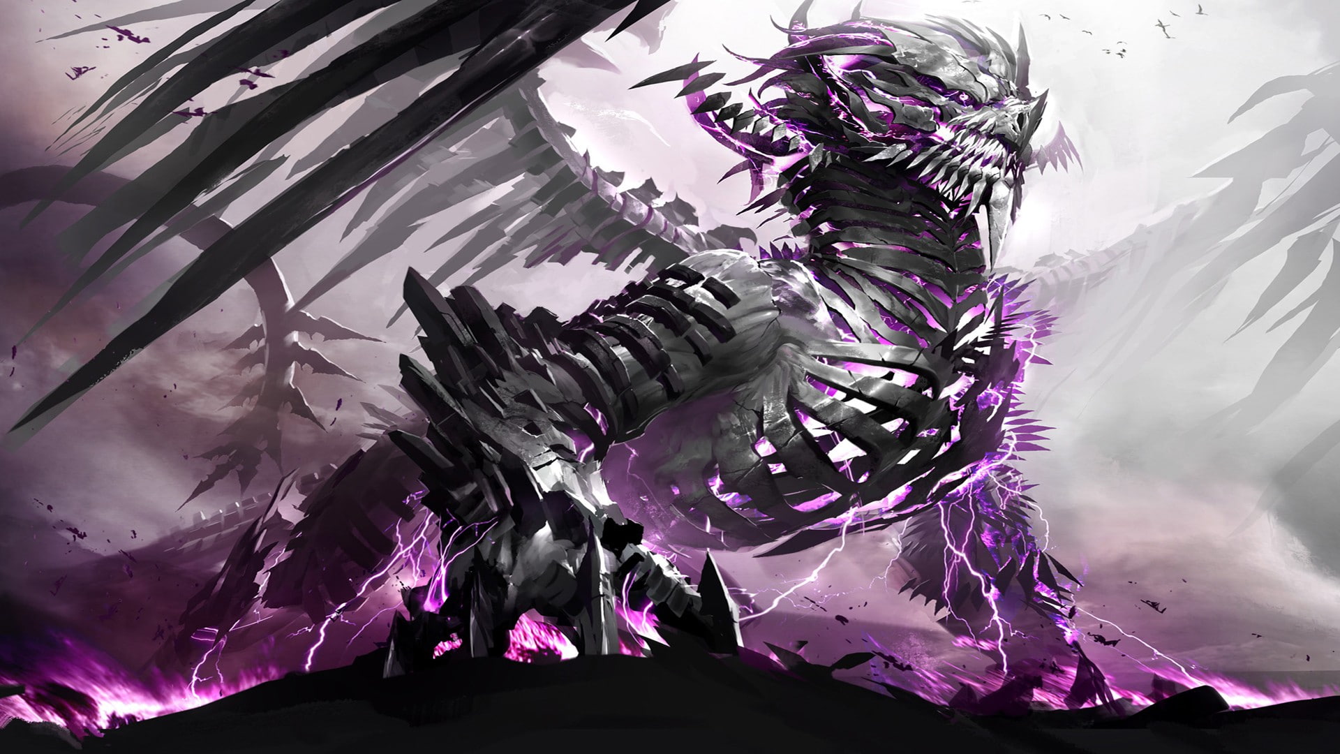 video, fantasy art, artwork, d, 1080P, art, hd, dragons, fantasy, x, wars, guild, shatterer, games, HD Wallpaper