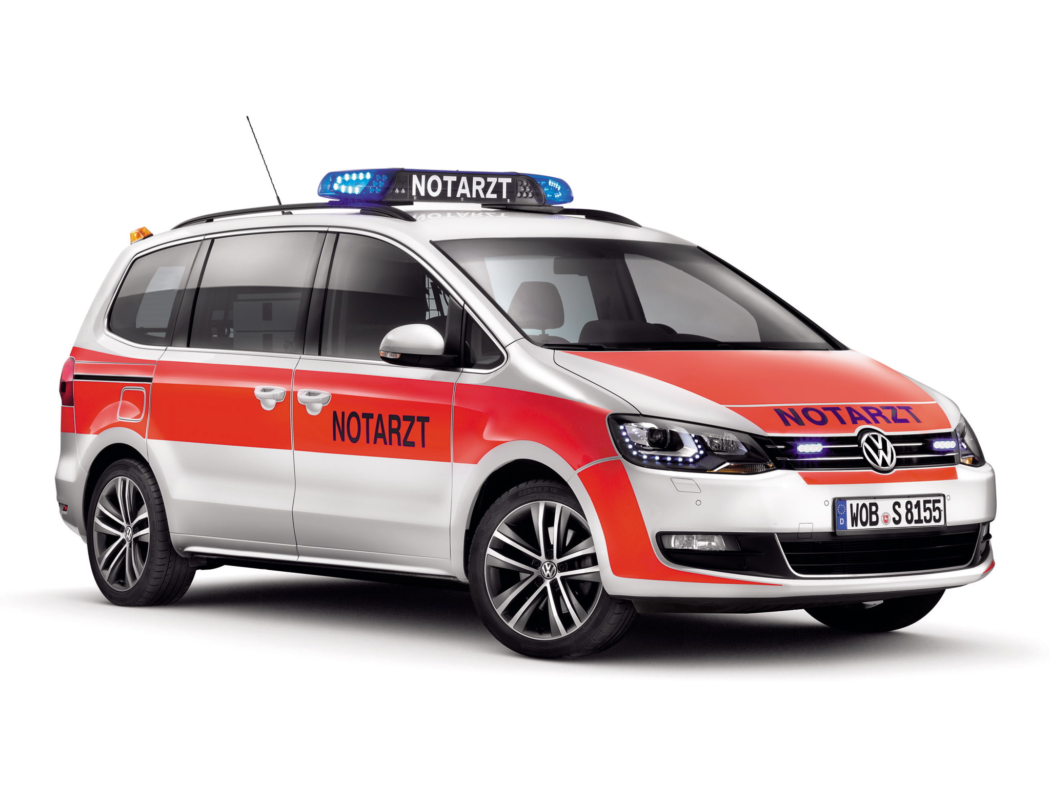 1080P, 2010, volkswagen, notarzt, emergency, ambulance, sharan, HD Wallpaper