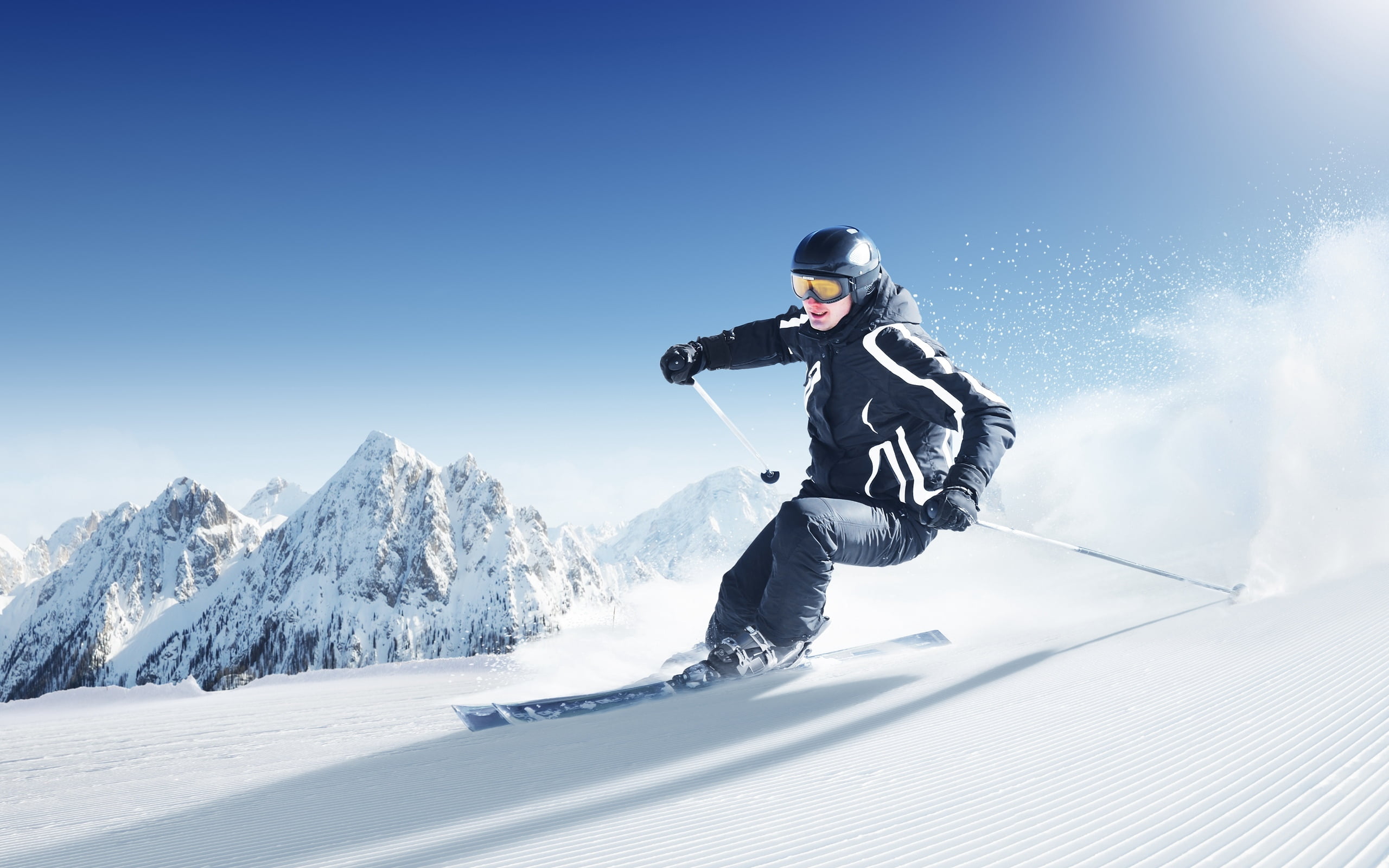adult, motion, cold - Temperature, lifestyles, one Person, sports Helmet, hill, ski Goggles, skiing helmet, snowboard, day, s, snow, fun, people, ski holiday, HD Wallpaper