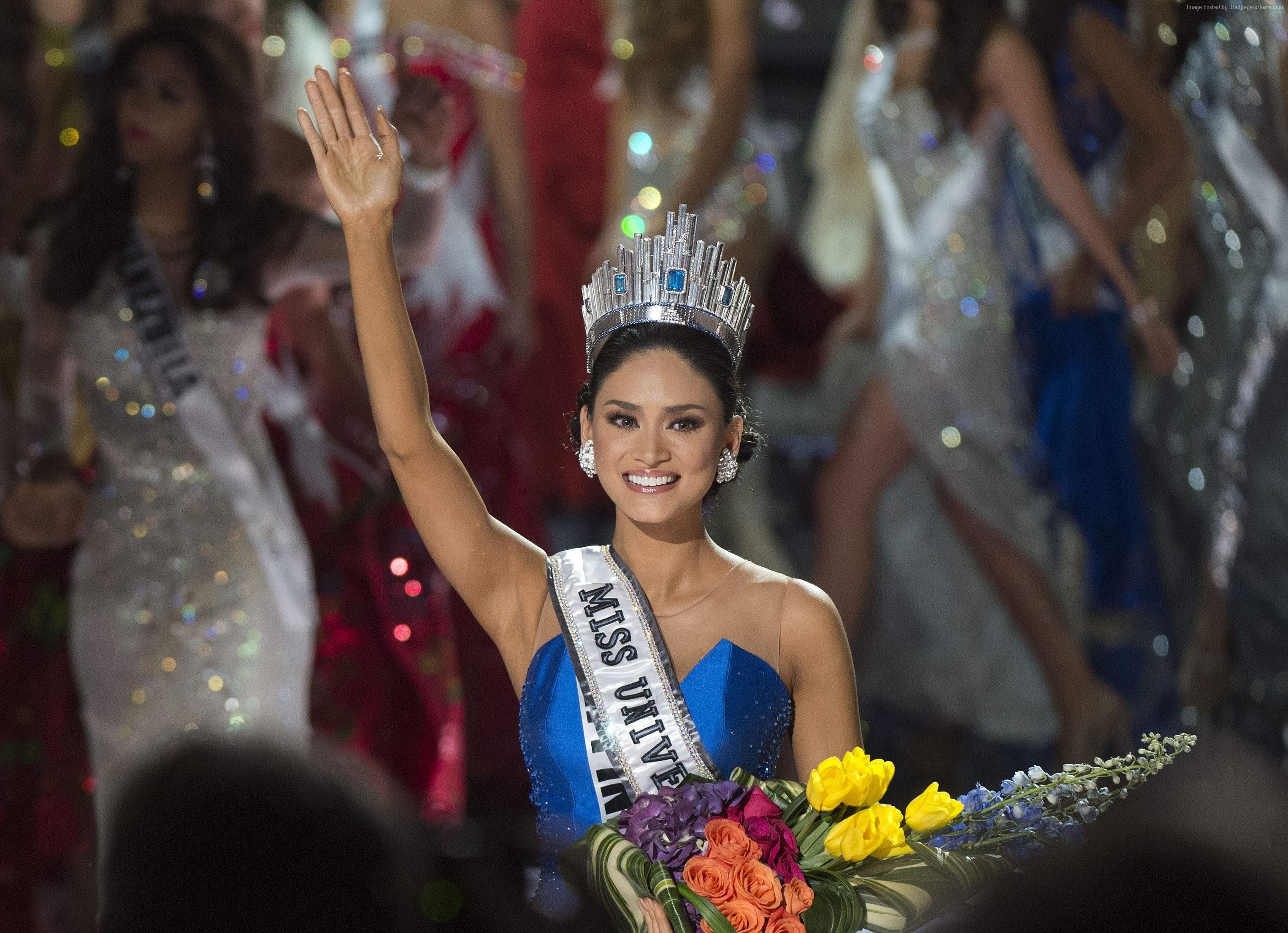 flowering plant, event, adult, smiling, celebration, beautiful woman, one person, women, Pia Wurtzbach, headwear, young adult, Miss Universe 2015, model, HD Wallpaper