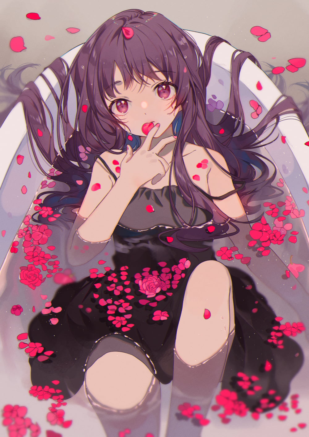 Omutatsu, 720P, original characters, bathtub, anime girls, anime, Phone HD Wallpaper