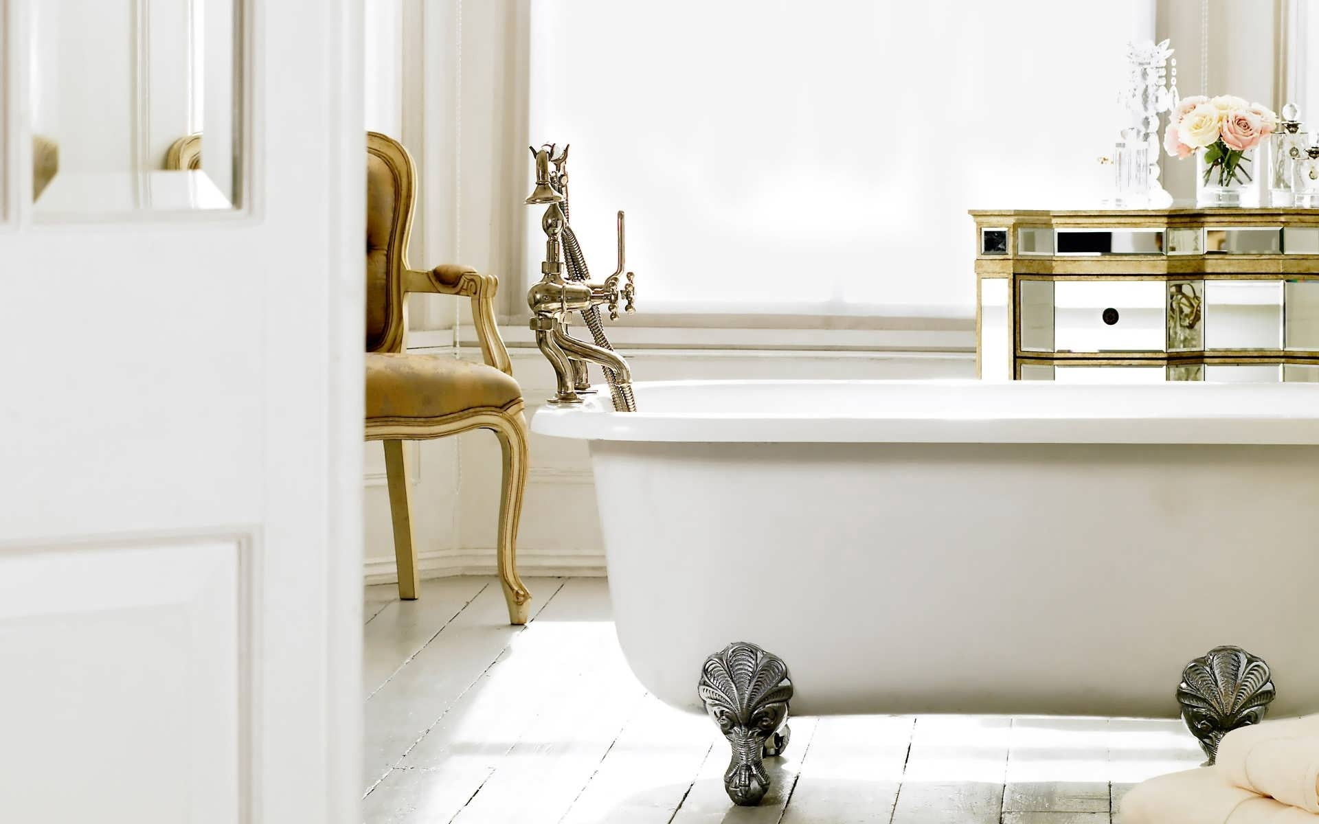 home interior, flooring, architecture, tub, bath, window, luxury, style, day, art and craft, absence, home showcase interior, comfort, indoors, no people, HD Wallpaper