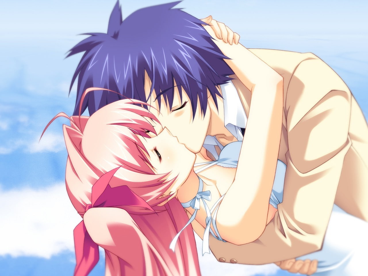 Nishijou Takumi, 720P, Sakihata Rimi, anime, Chaos;Head, HD Wallpaper