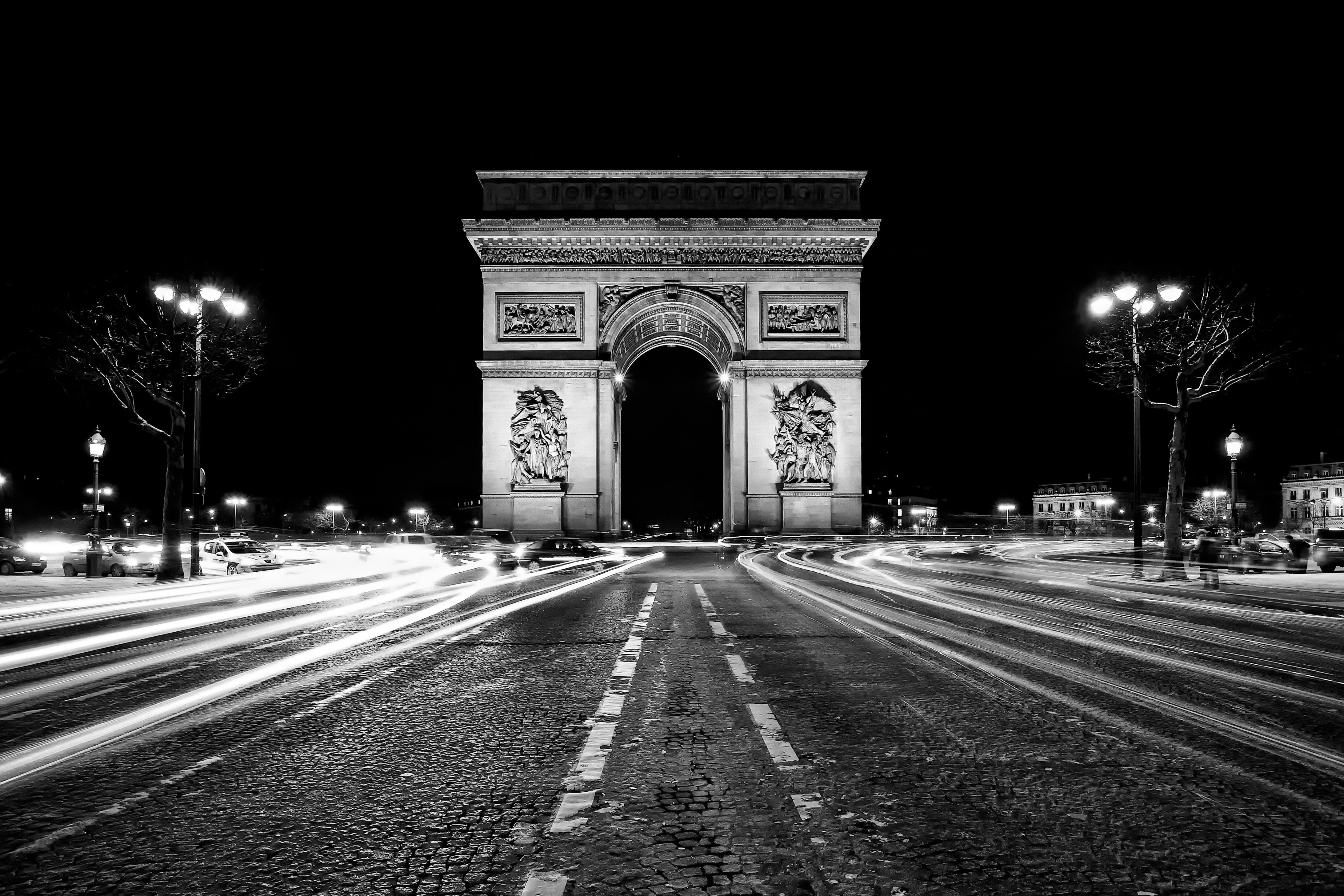 arc de triomphe, 4K, HD Wallpaper