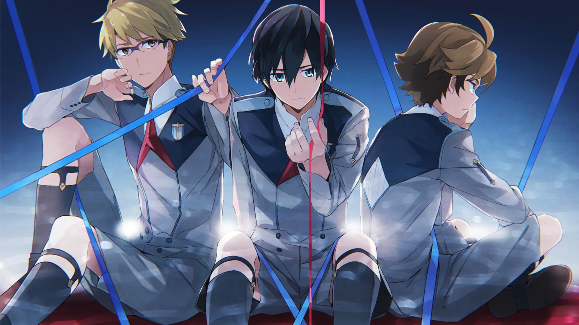 Goro (Darling in the FranXX), Zorome (Darling in the FranXX), Hiro (Darling in the FranXX), 1080P, Darling in the FranXX, Anime, HD Wallpaper