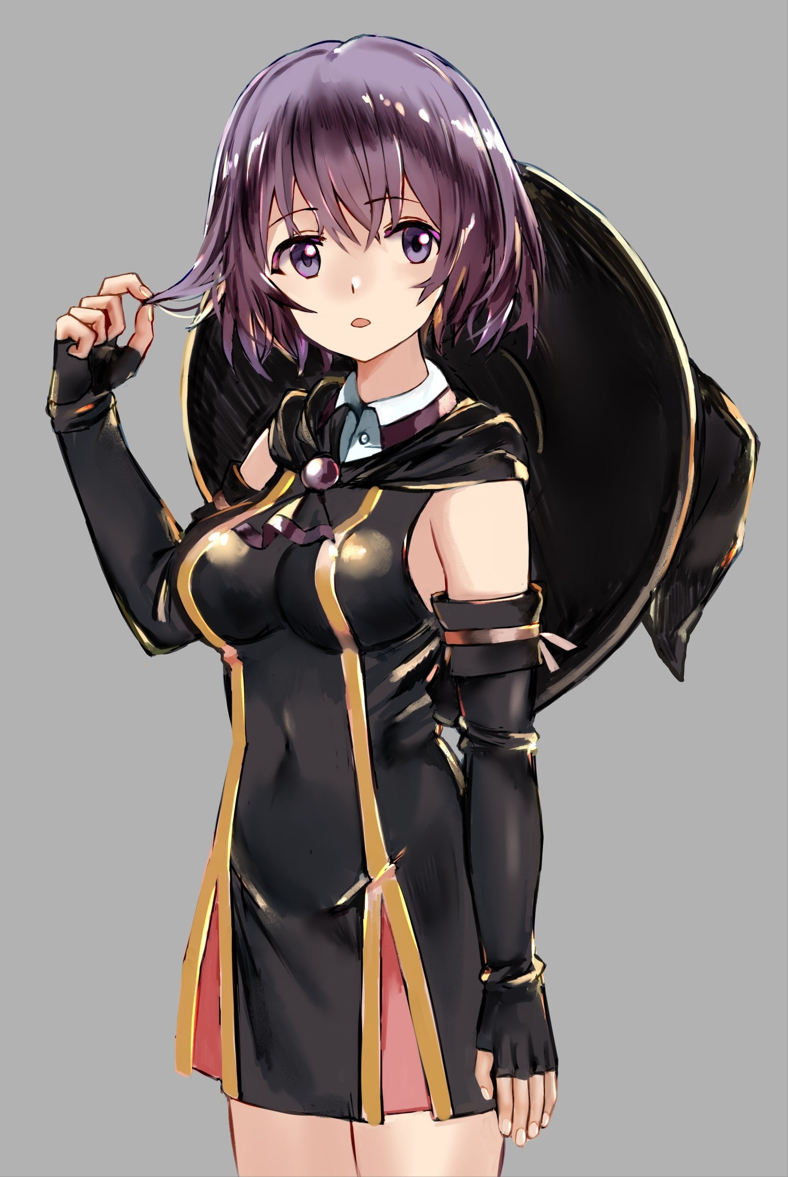 Shihoru (Hai to Gensou no Grimgar), hat, short hair, Hai to Gensou no Grimgar, anime, 1080P, anime girls, witch, Phone HD Wallpaper