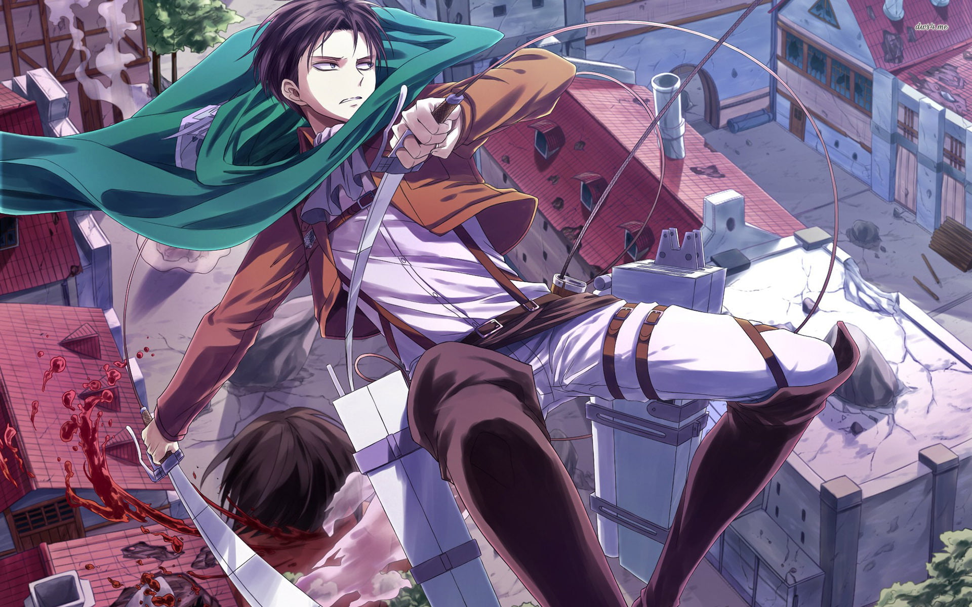 1080P, Attack on Titans, Levi Ackerman, blood, titan, Shingeki no Kyojin, HD Wallpaper